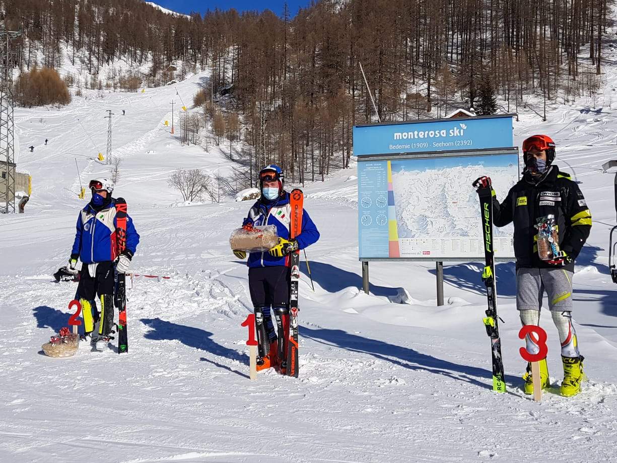 Àlex Rius al podi de  Gressoney.