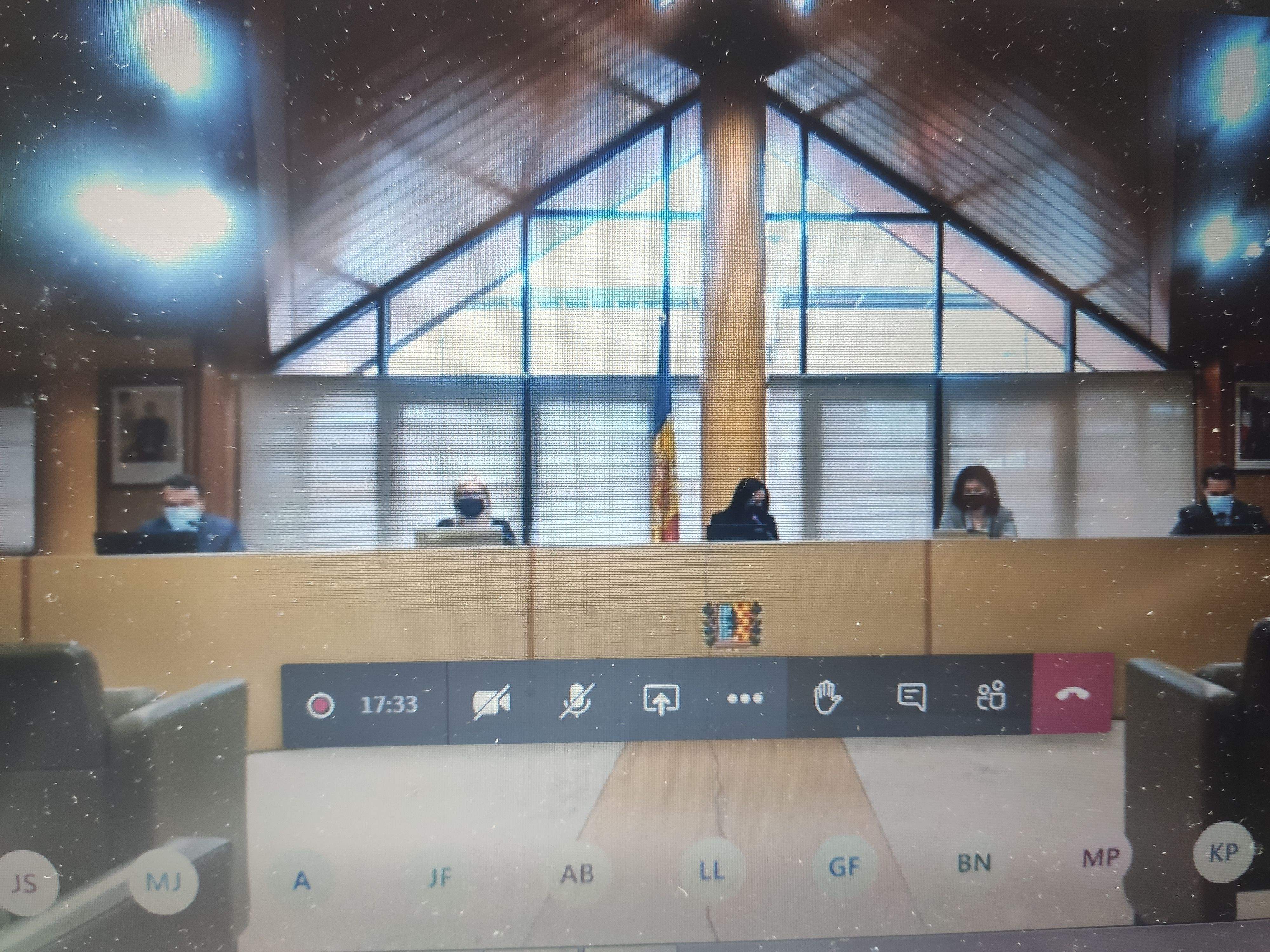La sessió de comú s'ha fet aquest dilluns de manera telemàtica.