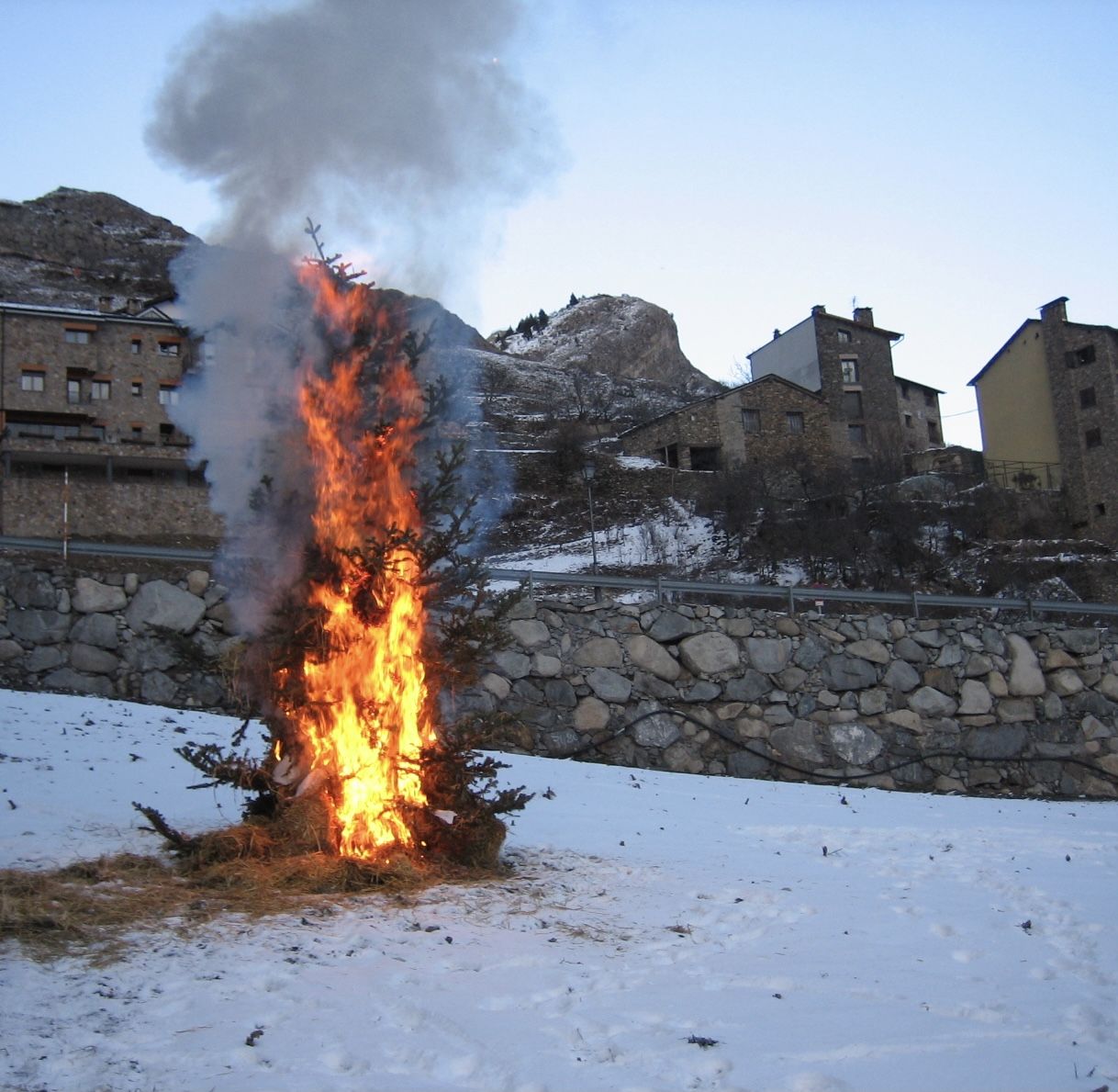 Una imatge de la Crema del Mai de Canillo.