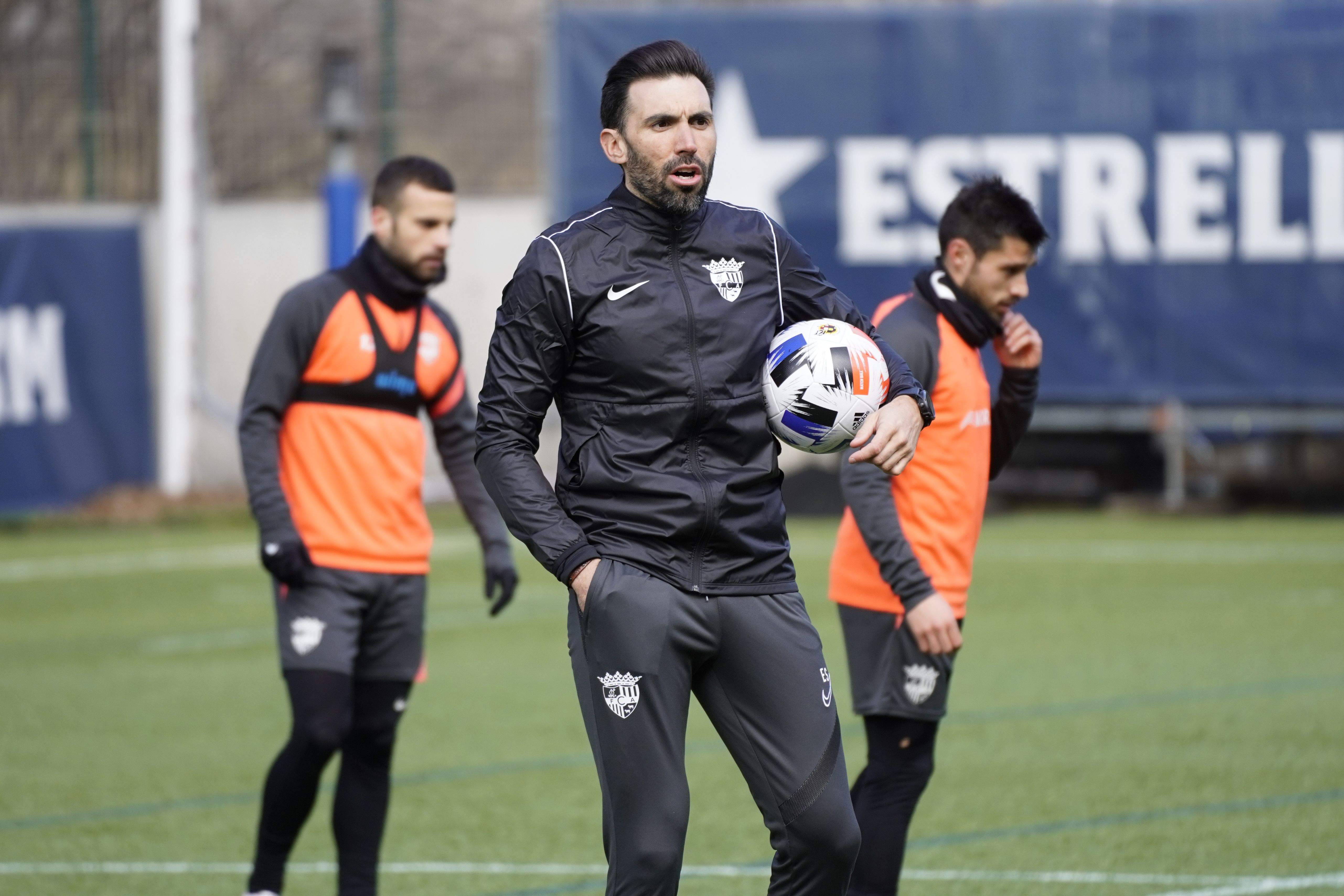 Eder Sarabia, durant un entrenament.
