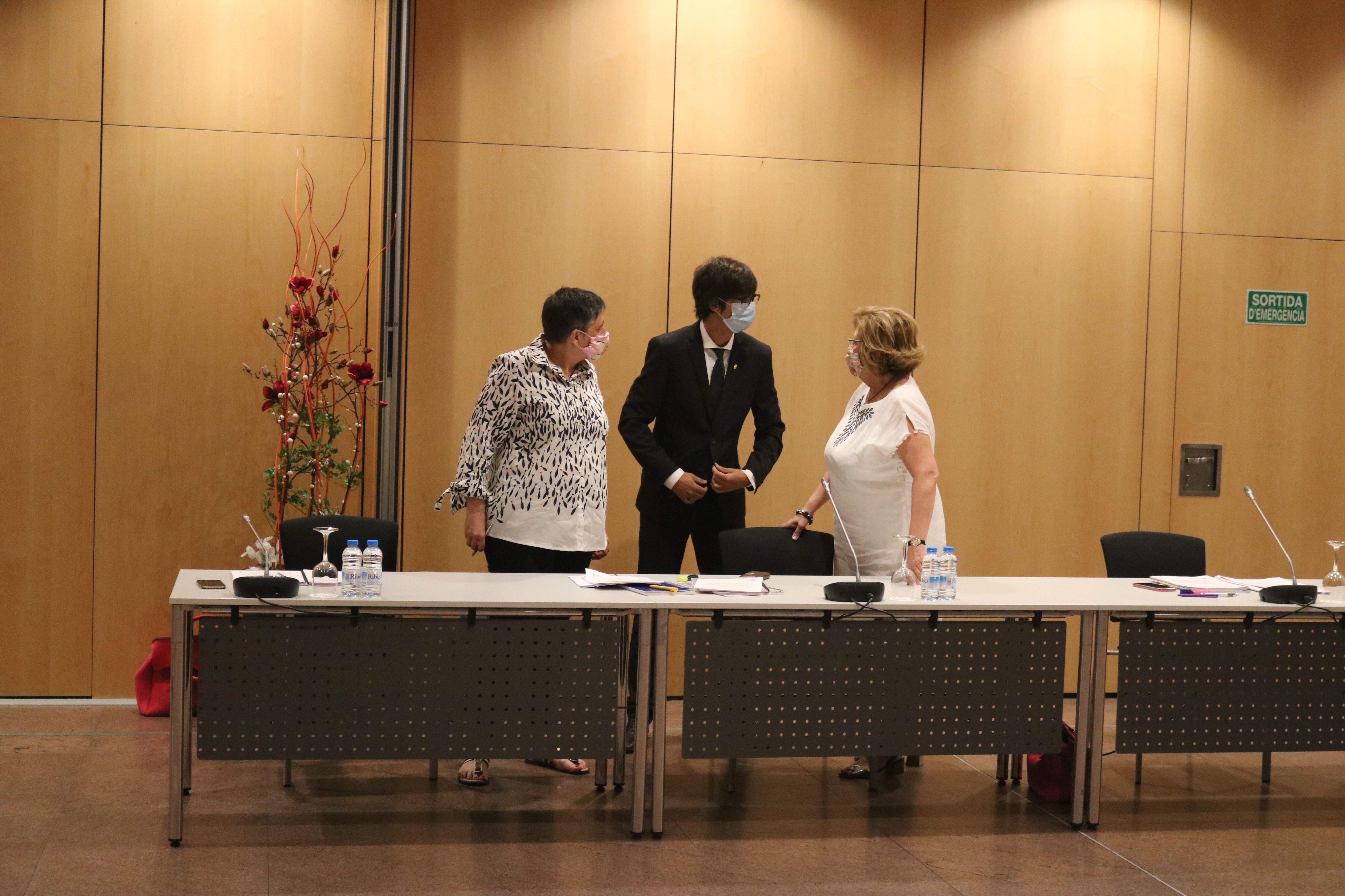 Els tres membres de la minoria del comú d'Andorra la Vella