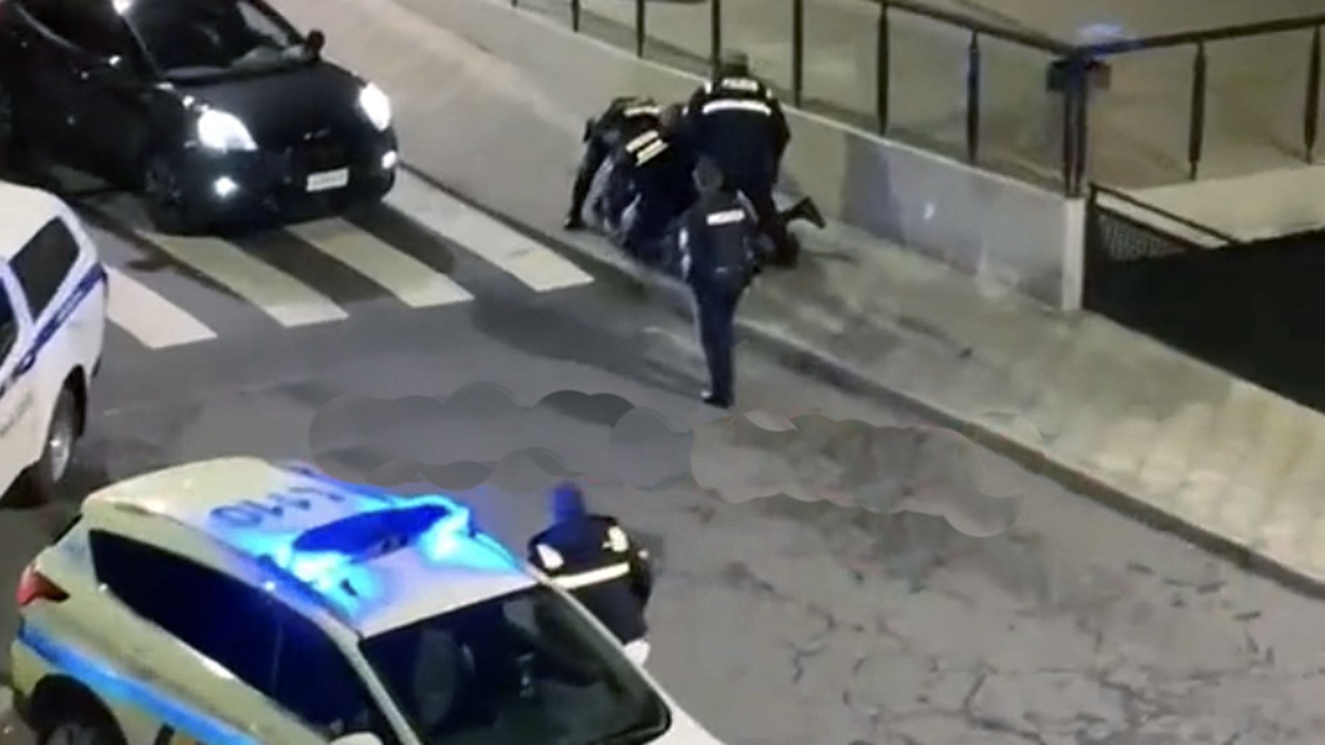 La intervenció policial d'aquesta passada nit.