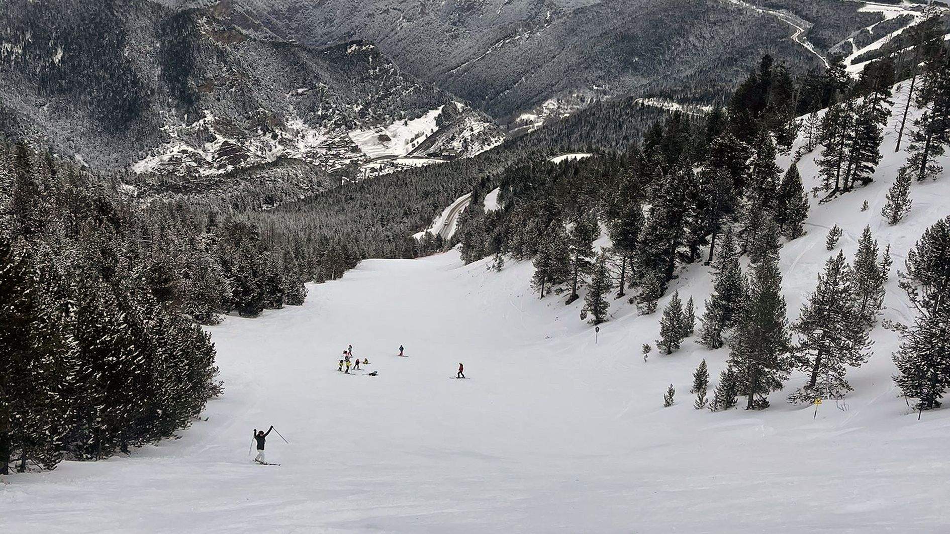 La pista Comellada al sector de Pal.