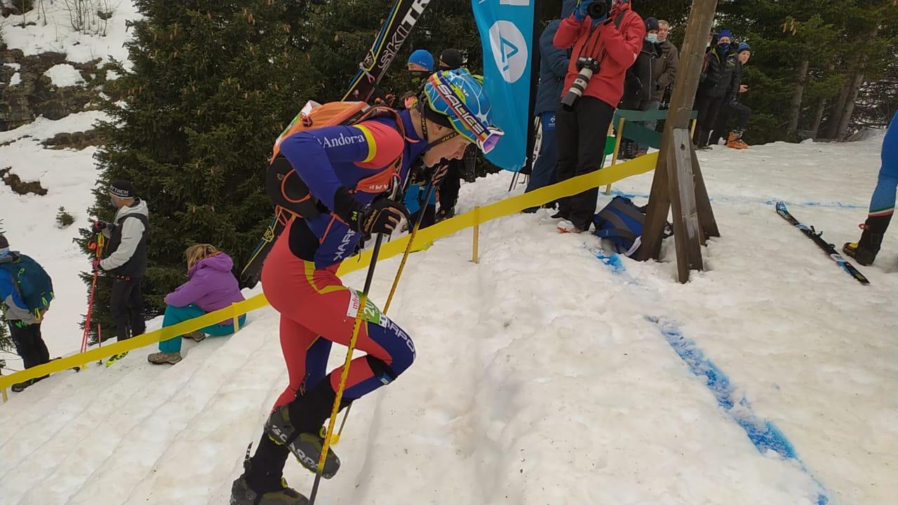 Un dels representants andorrans durant la cursa.