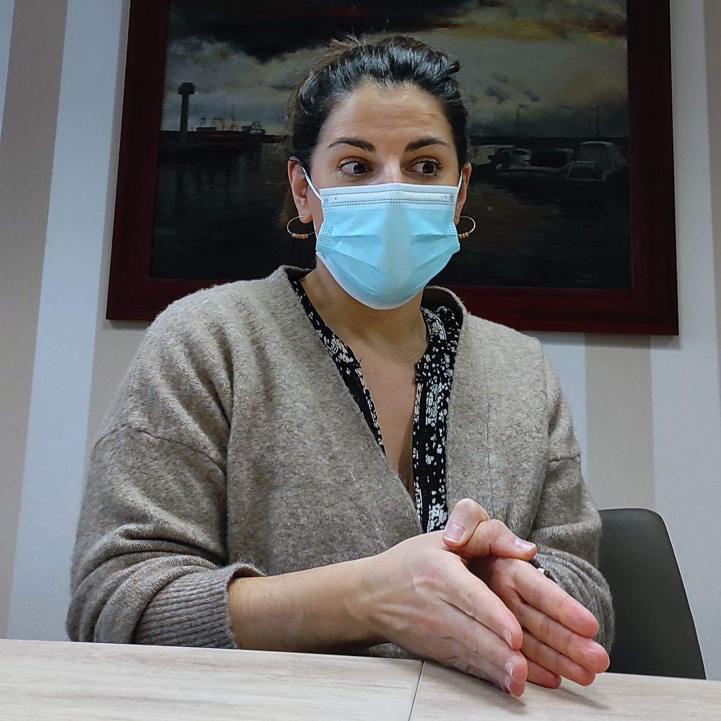 Meritxell Cosan durant l'entrevista a la seu del COMA.