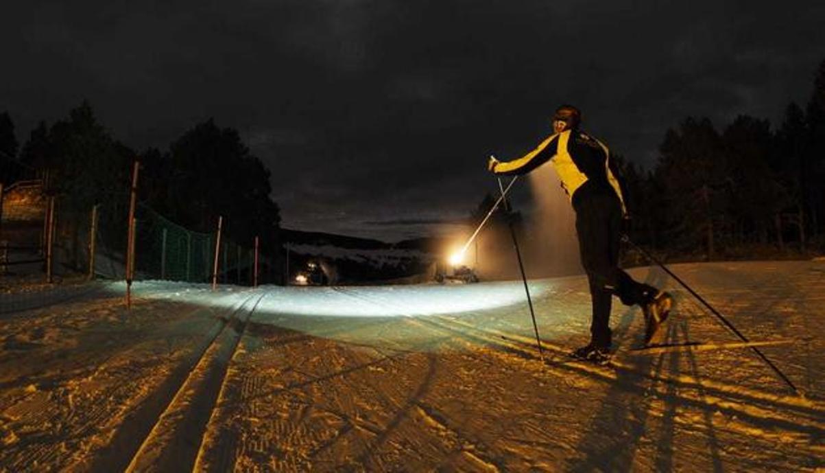 Un esquiador de fons a la Rabassa.