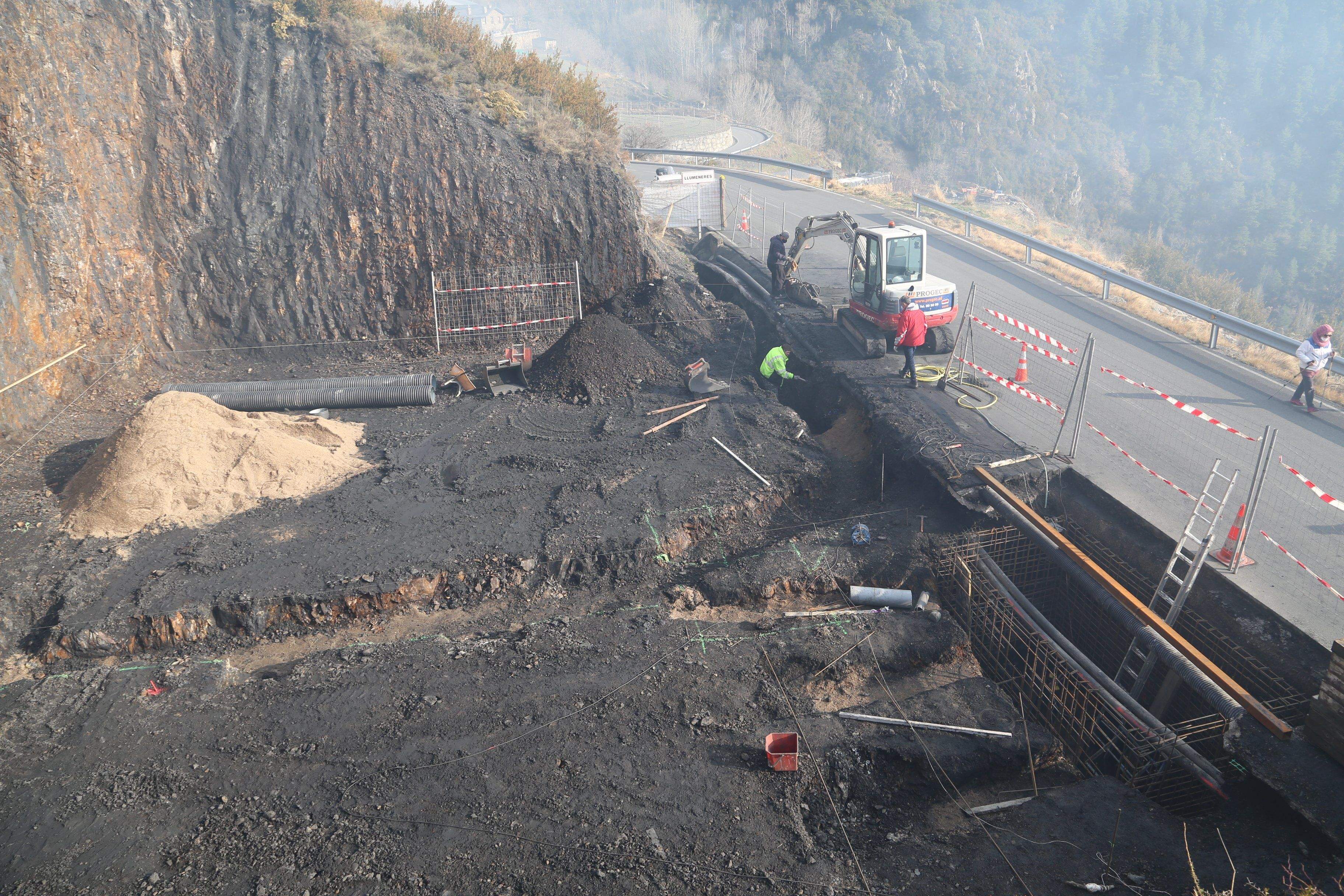 Treballs per ubicar el nou dipòsit.