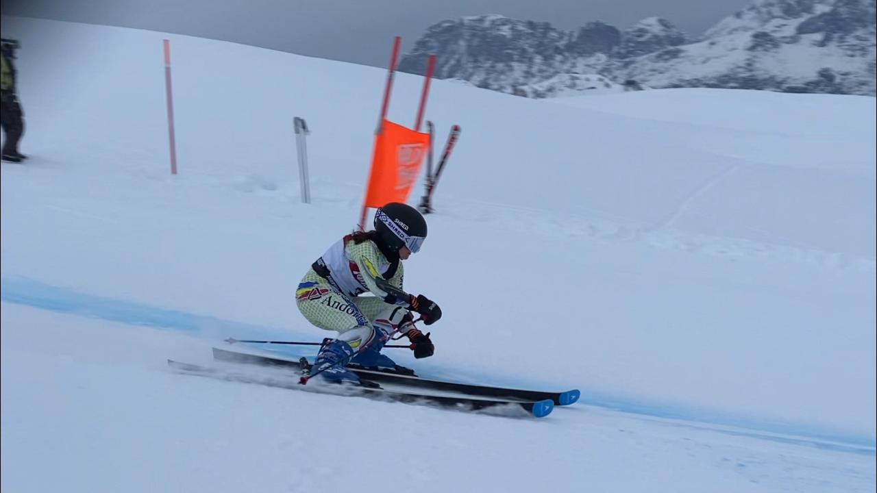 Íria Medina durant el gegant d'aquest diumenge.