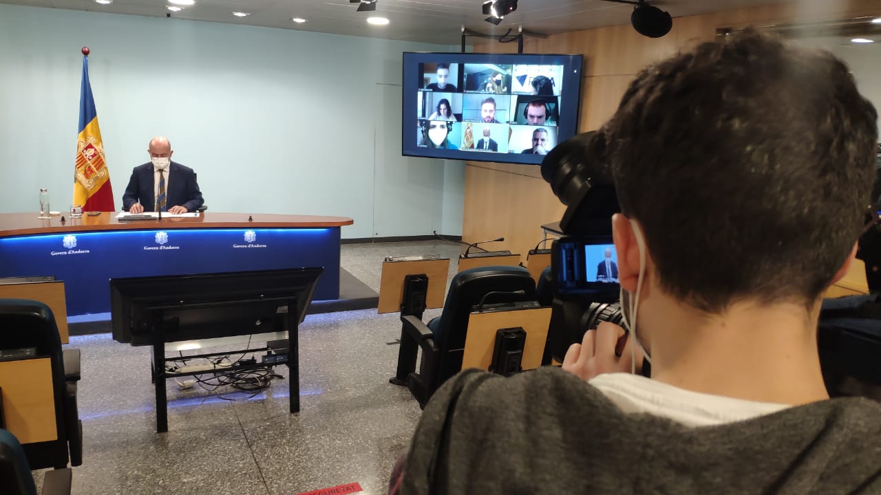 Benazet, durant la roda de premsa.