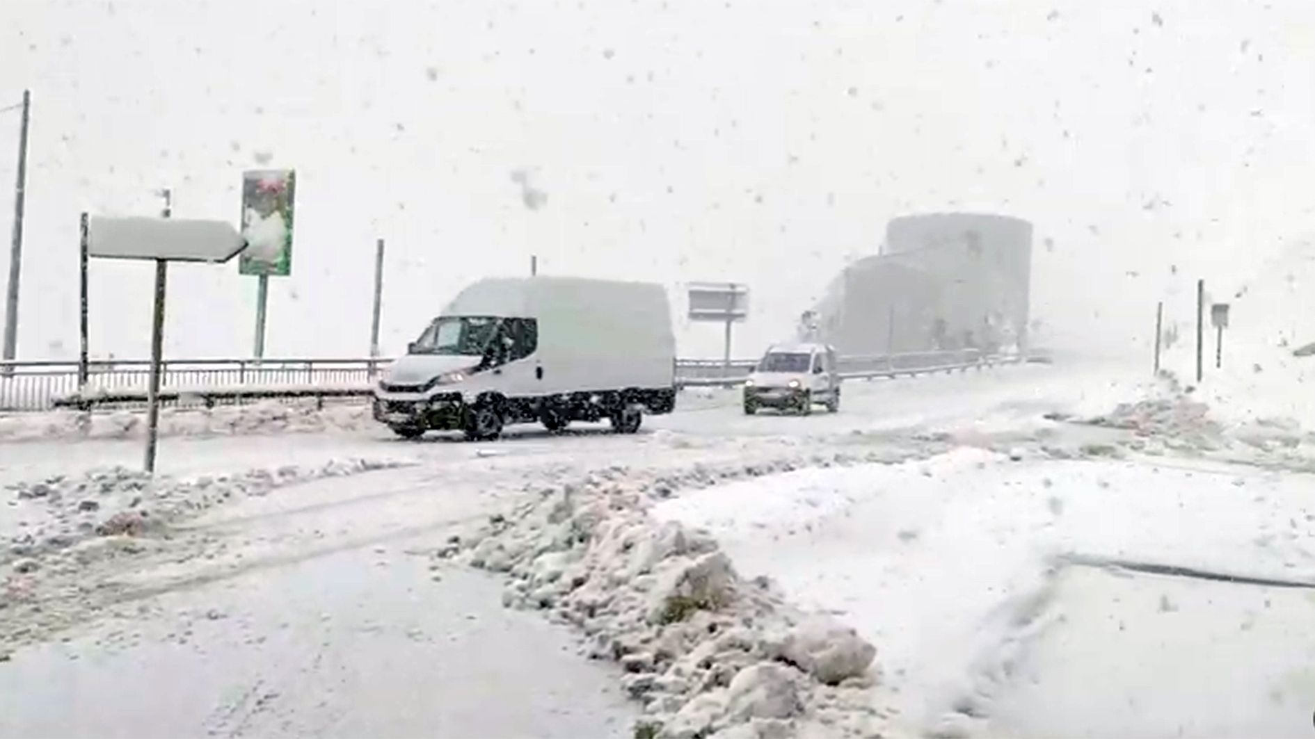 La nevada al Pas de la Casa.