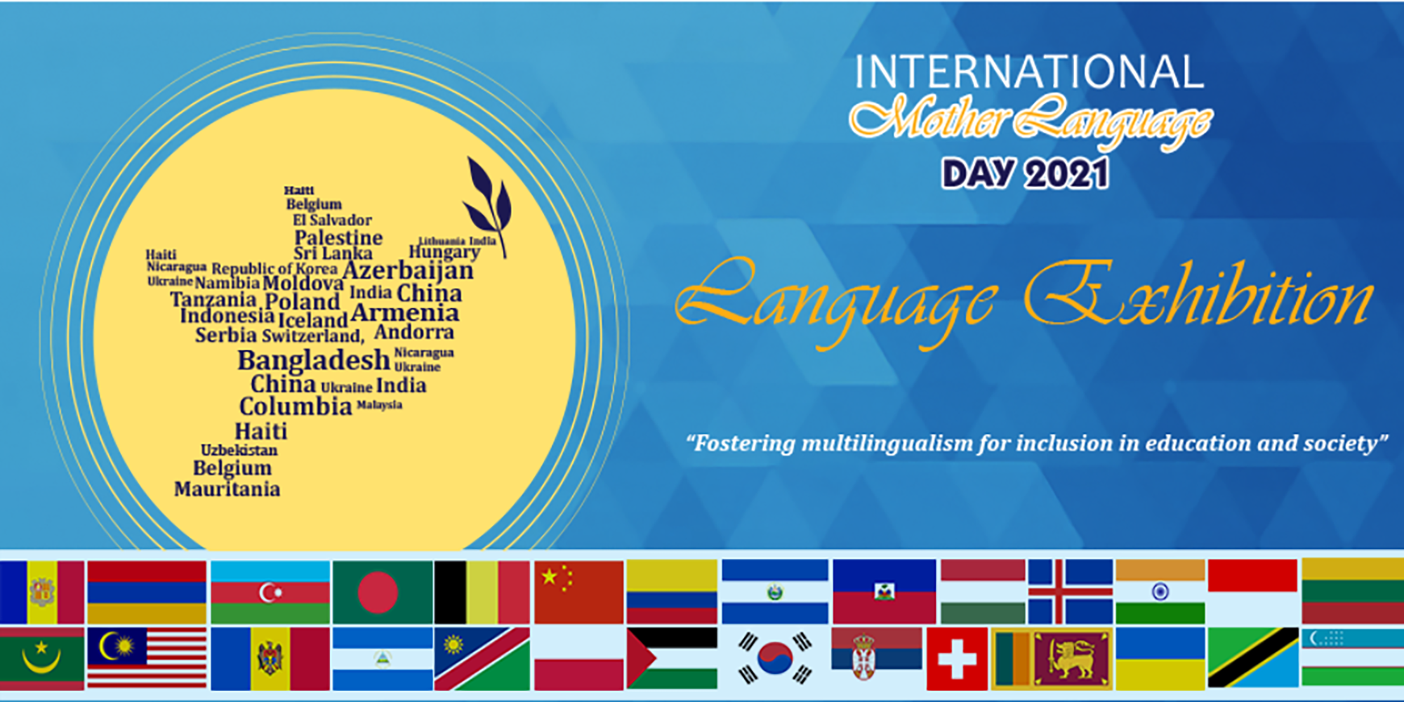 Cartell d'enguany del Dia internacional de la llengua materna