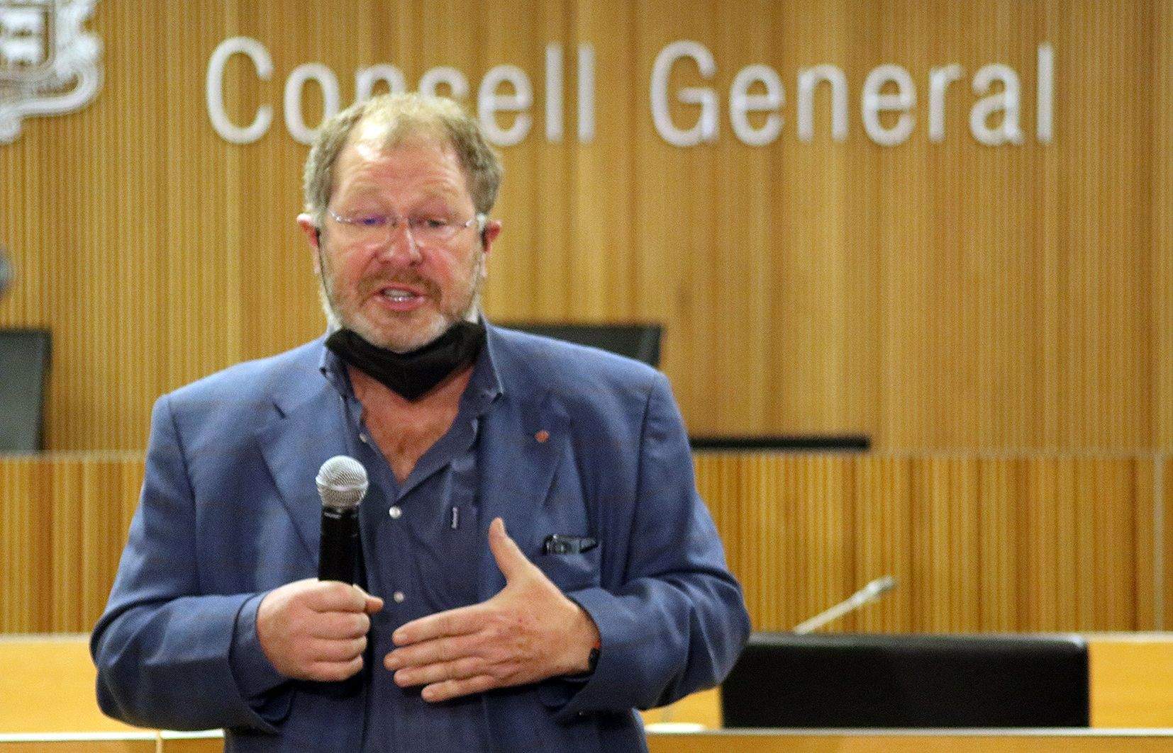 Jordi Font en declaracions posteriors a la comissió legislativa de Sanitat.