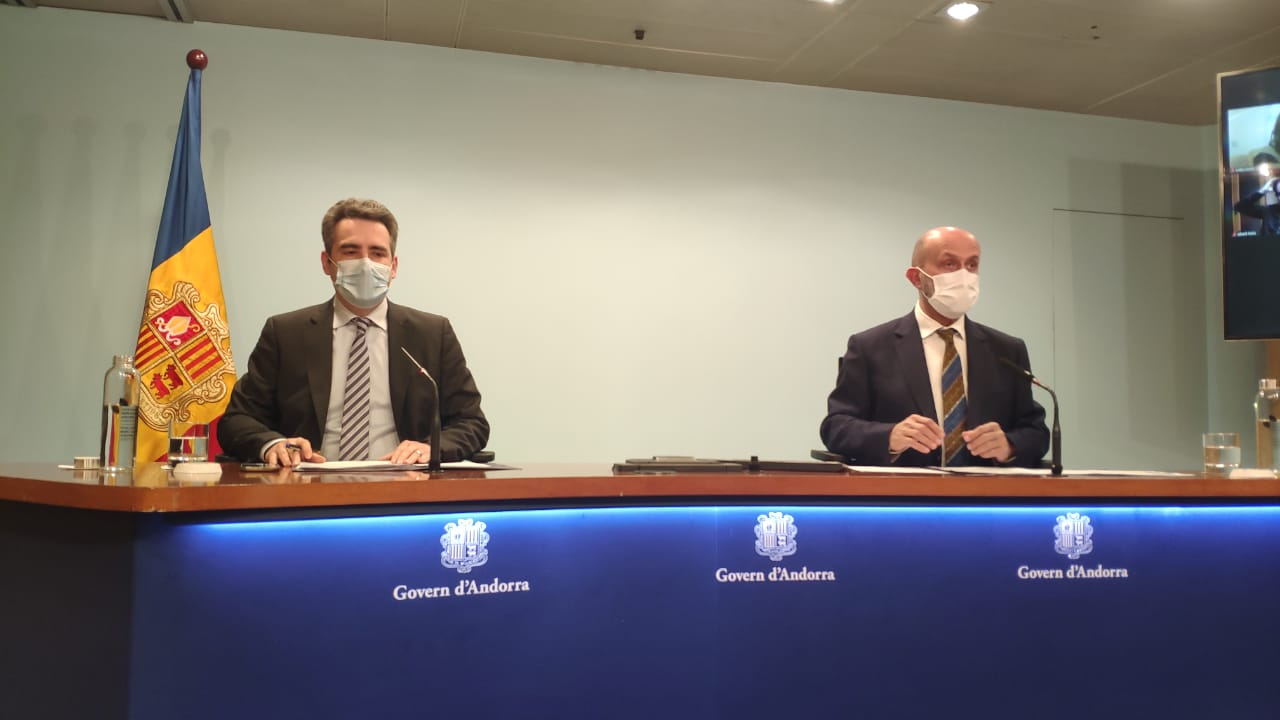 Jover i Benazet, durant la roda de premsa.