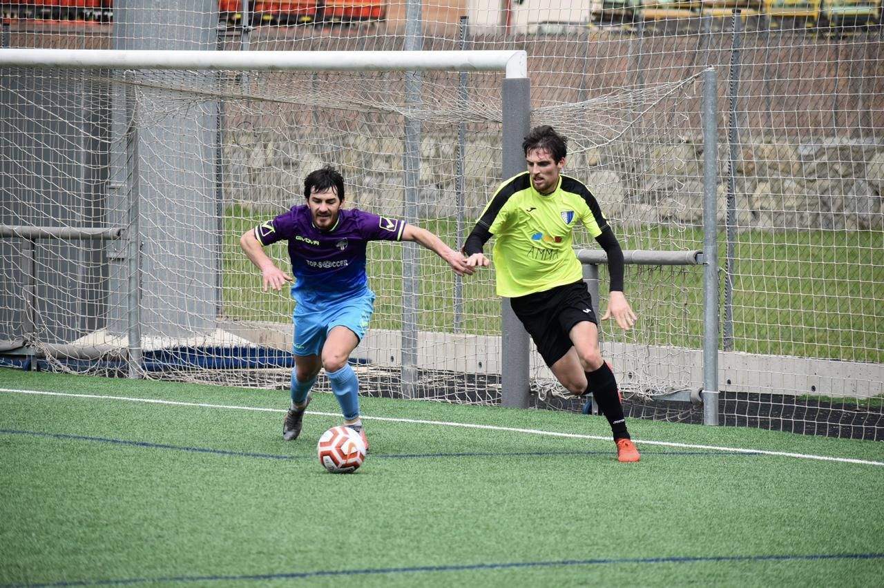 Un instant del duel entre l'Inter i el Carroi.