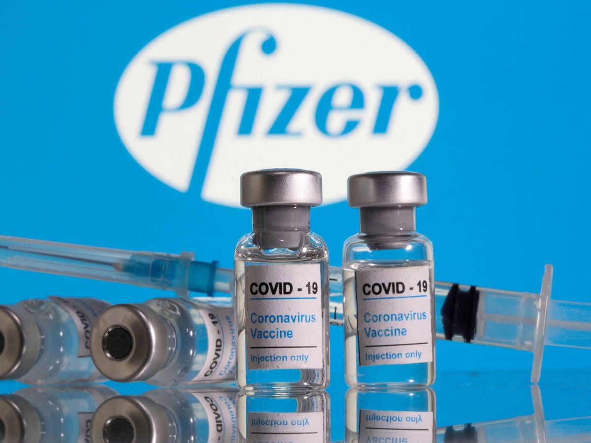 Vials de la vacuna Pfizer.