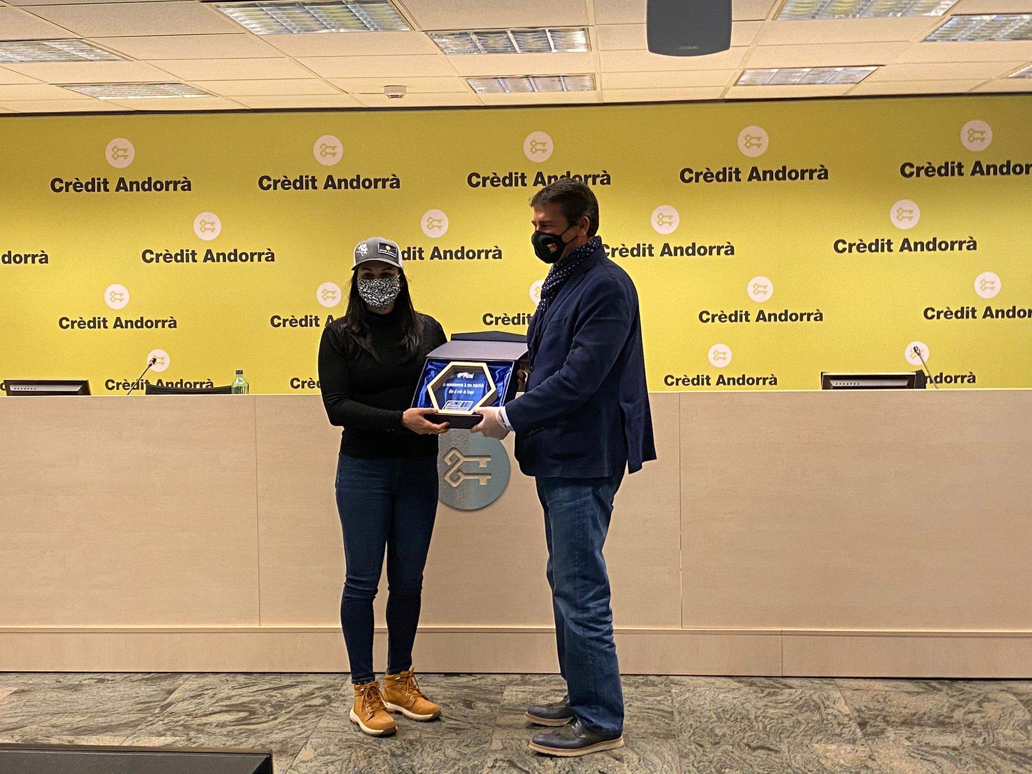 L'esquiadora ha anunciat la seva retirada en un acte organitzat per la FAE i Crèdit Andorrà 