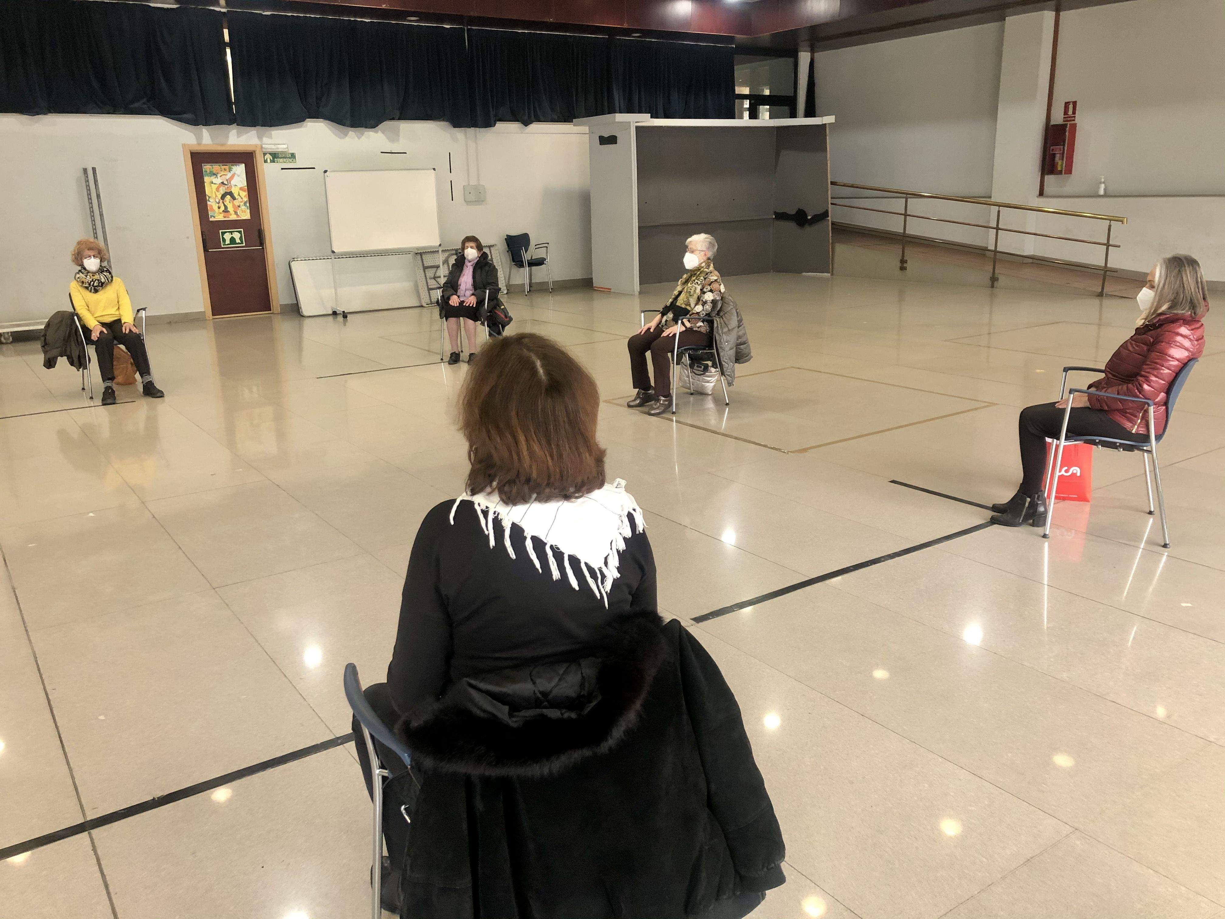 L'activitat de sofrologia d'aquest dimarts.