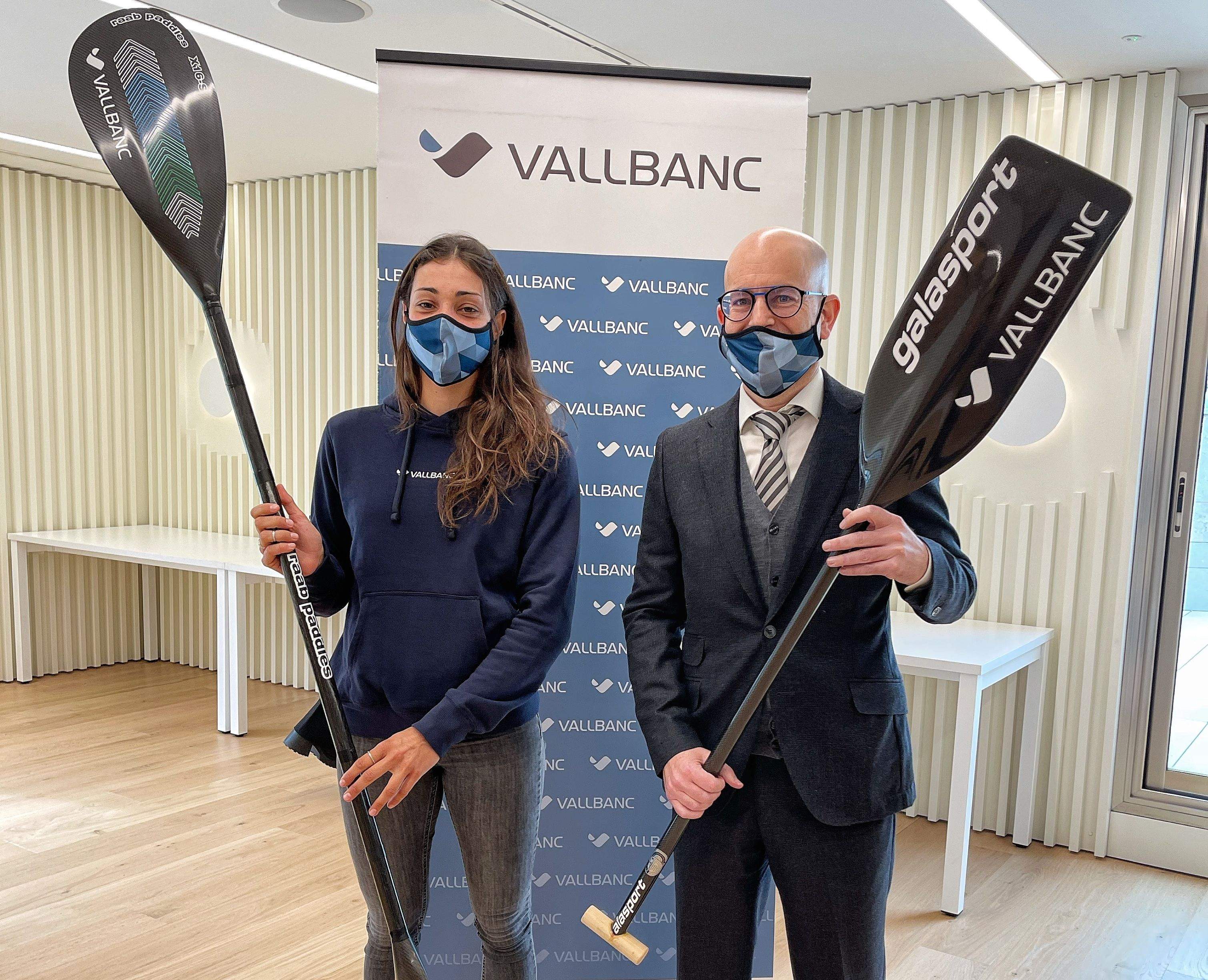 Dòria, amb el director de Negoci de Vall Banc, Sergi Martín.