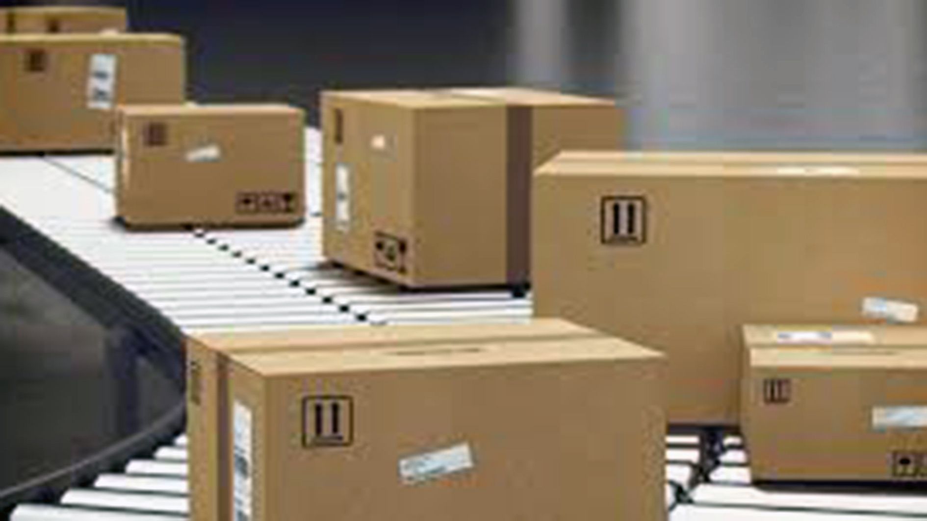 Paquets en una cinta.