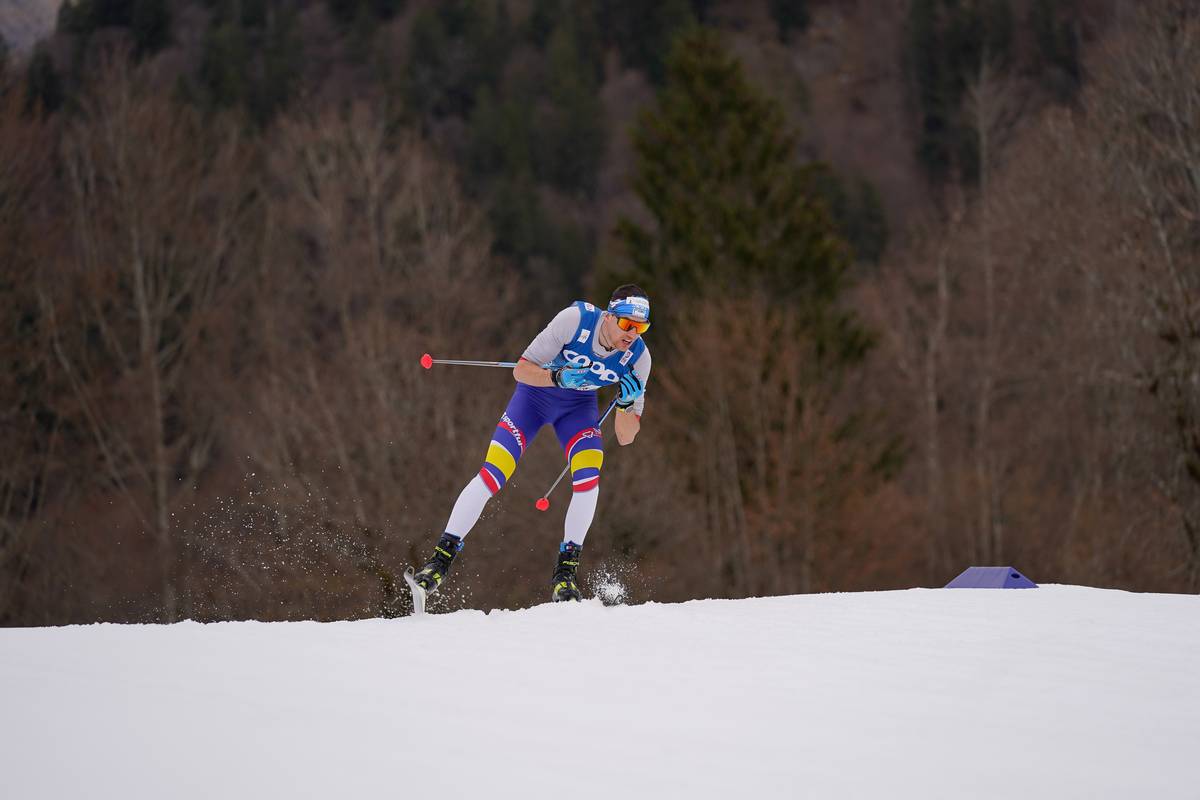 Irineu Esteve en plena cursa.