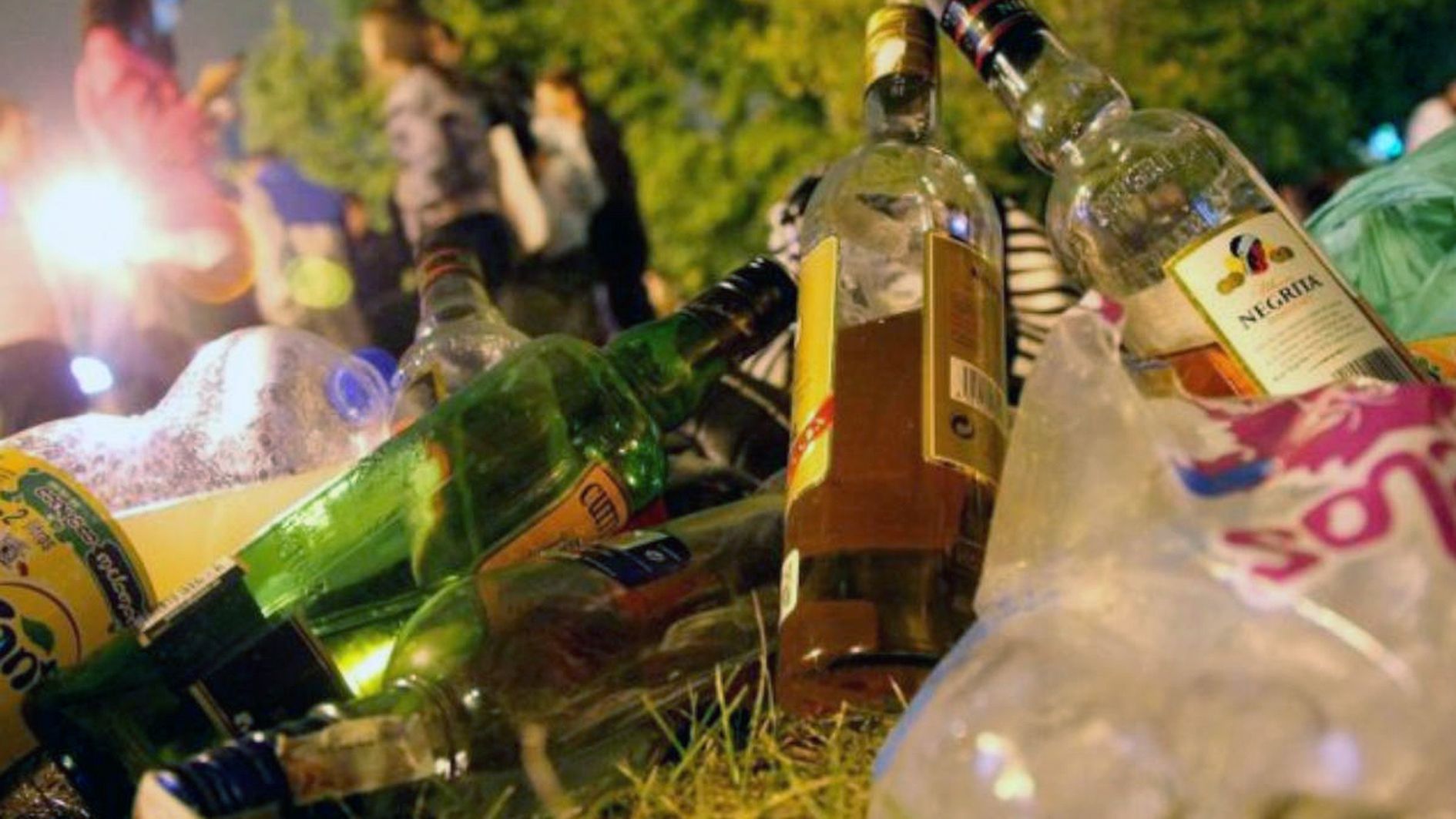 Les restes d'un botellot