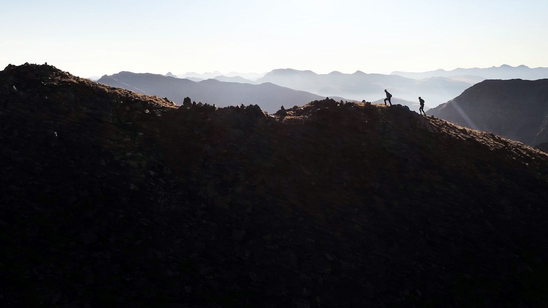Dos dels participants en una de les edicions de la cursa.