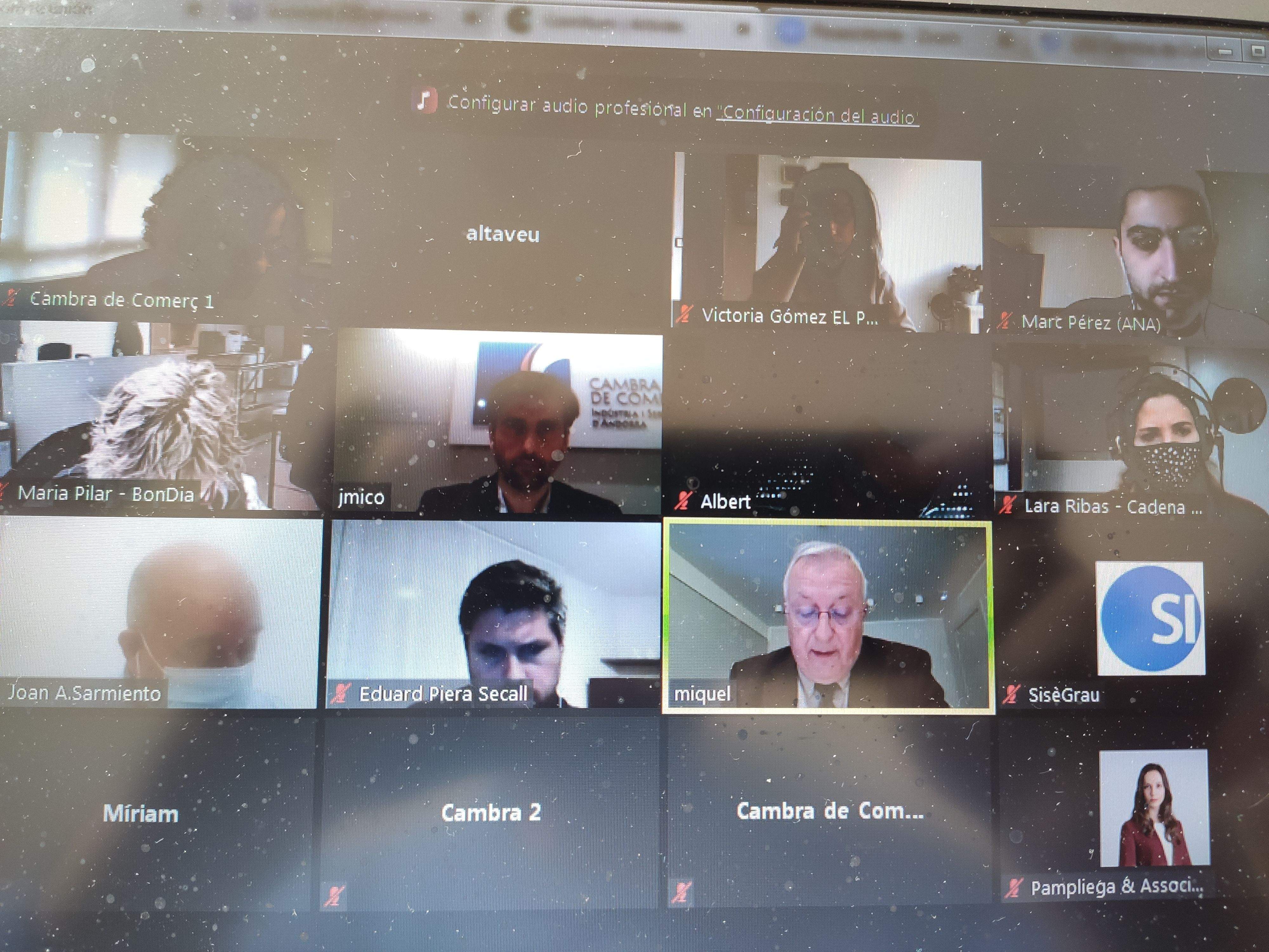 Presentació telemàtica de l'enquesta aquest dimarts.