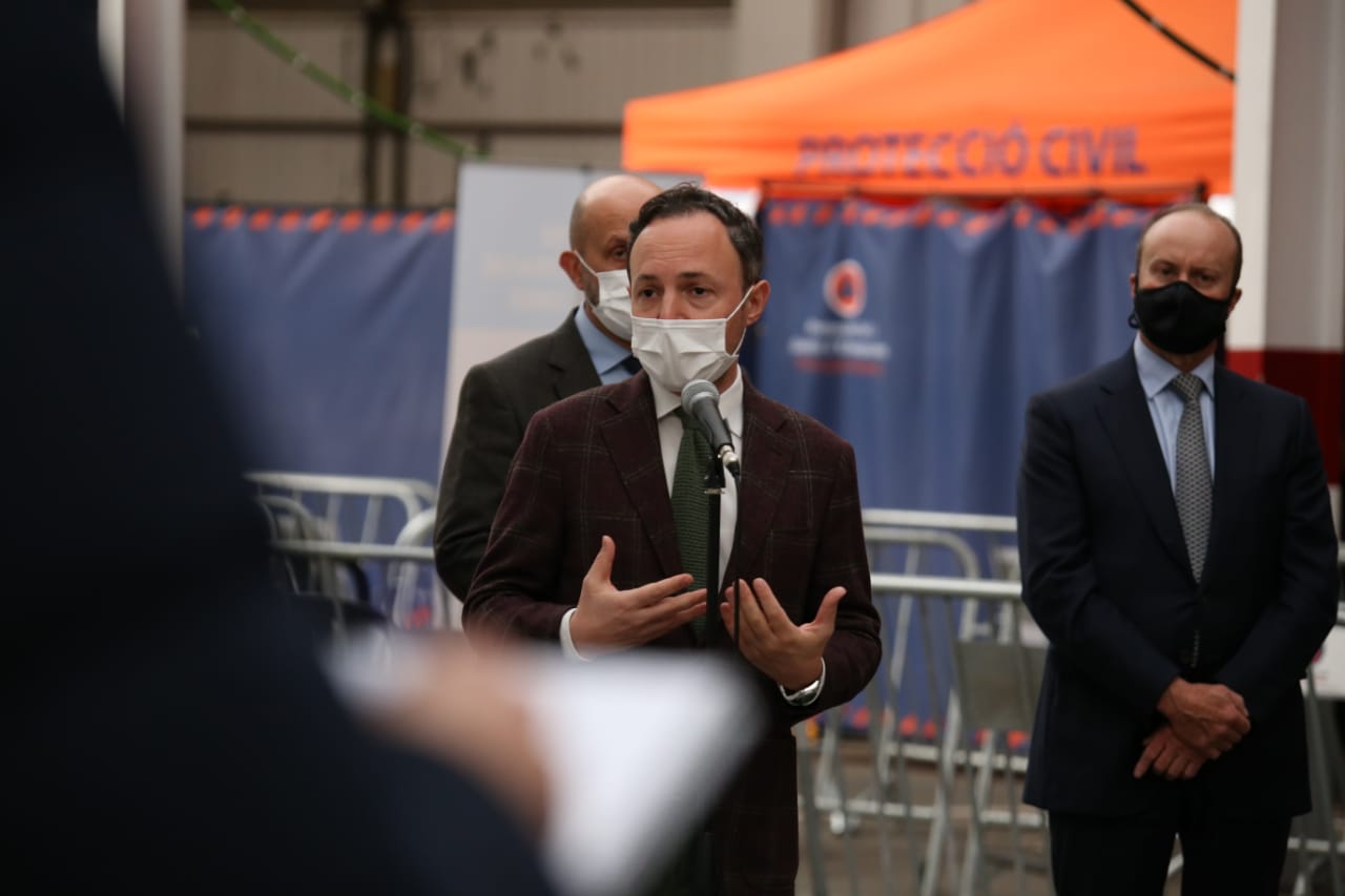 El cap de Govern, Xavier Espot en les seves declaracions a la premsa.