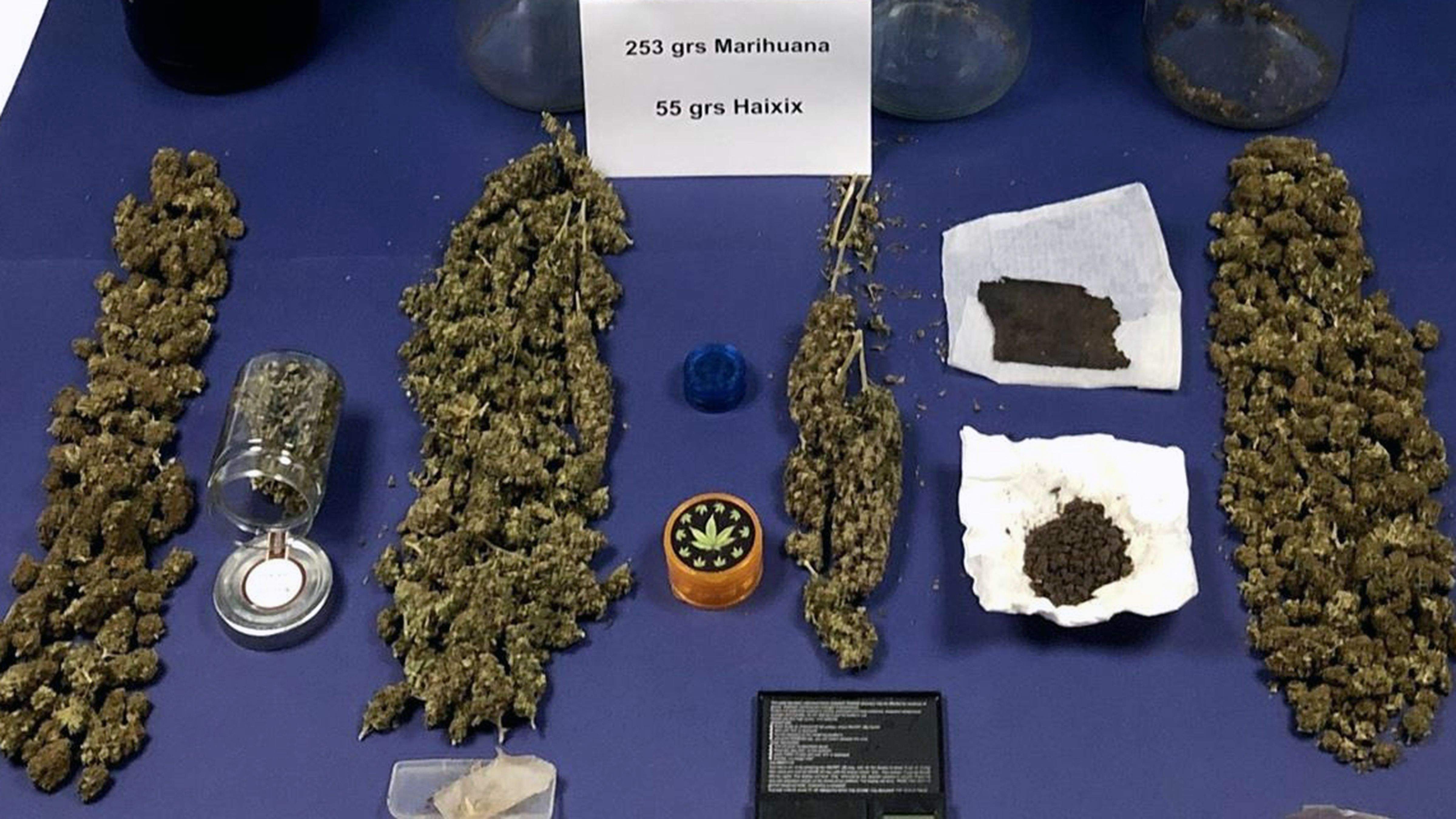 Una part de la droga comissada en aquesta operació.