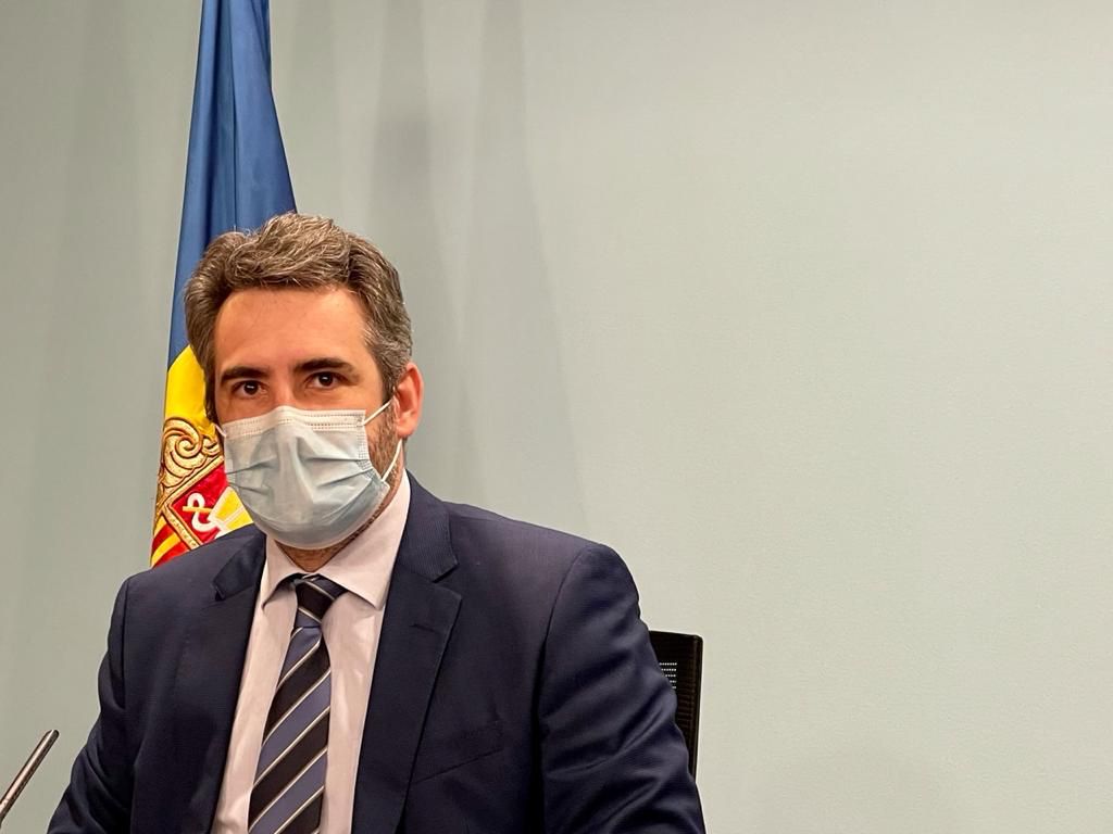 Eric Jover durant la compareixença d'aquest dimecres.