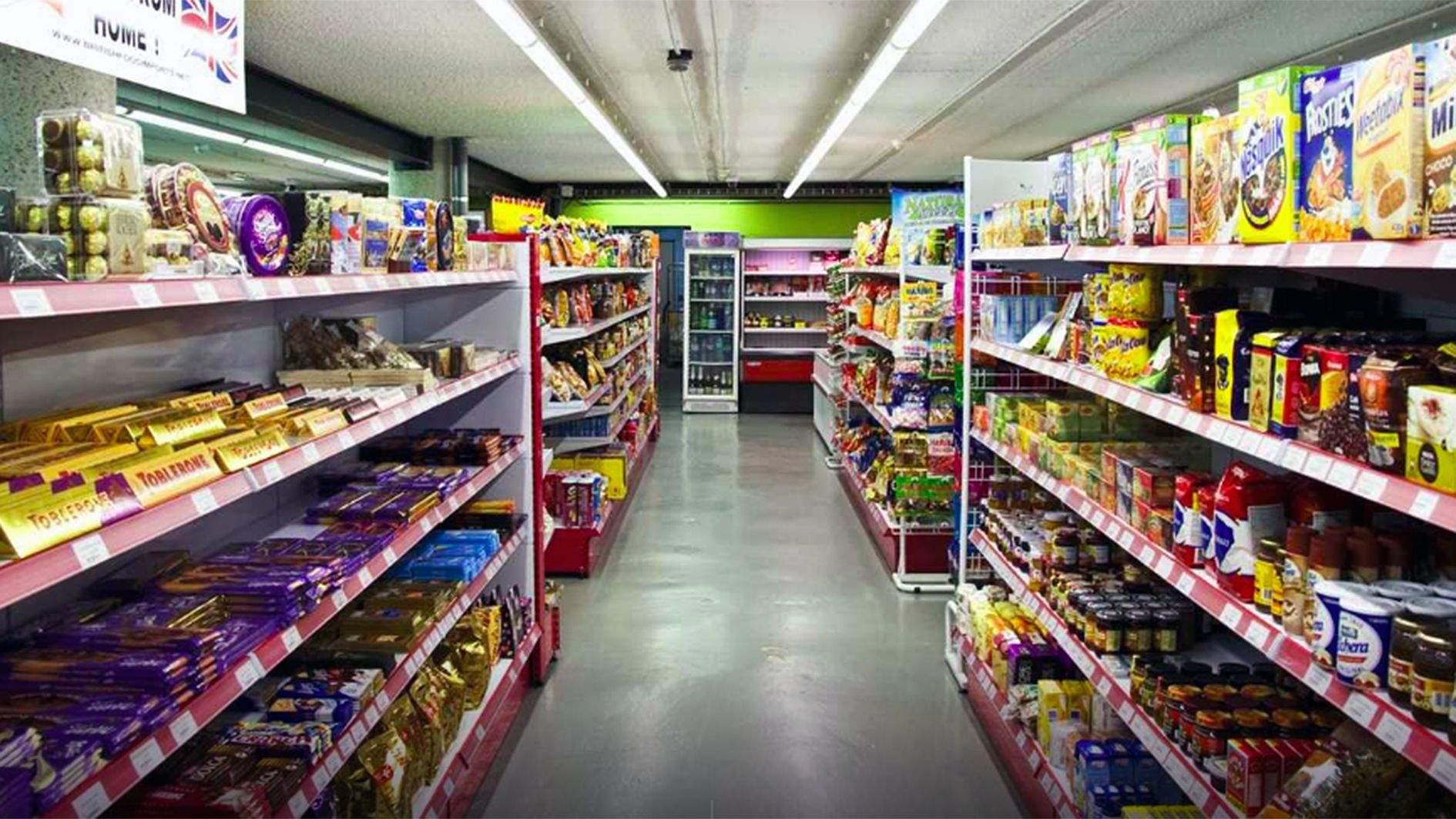 Una imatge de l'interior del supermercat afectat.