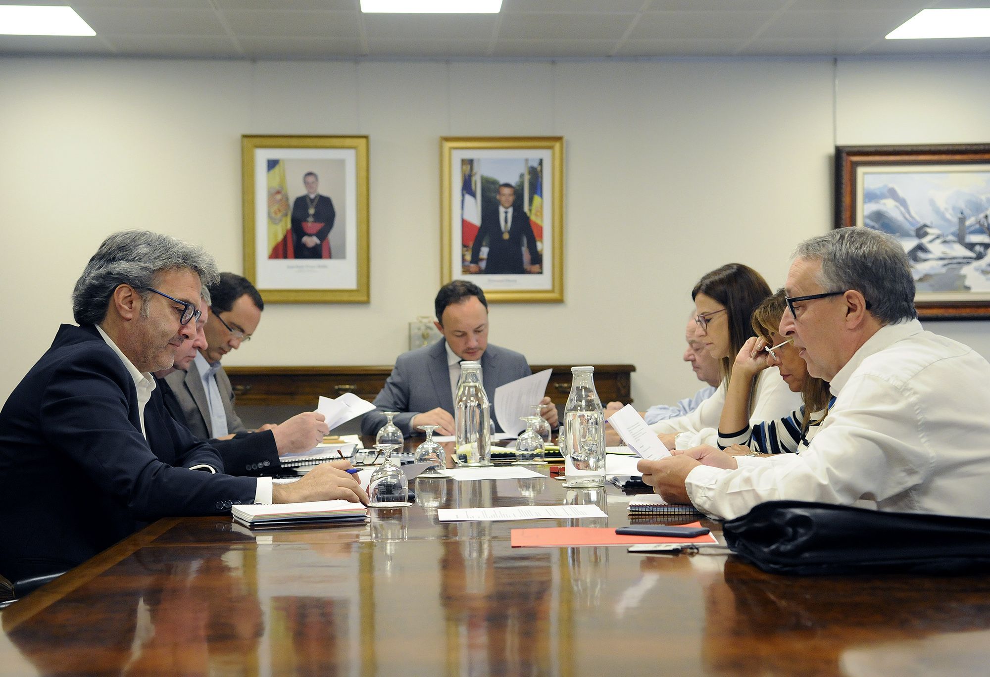 Una reunió anterior del patronat de la Fundació Jocs dels Petits Estats.