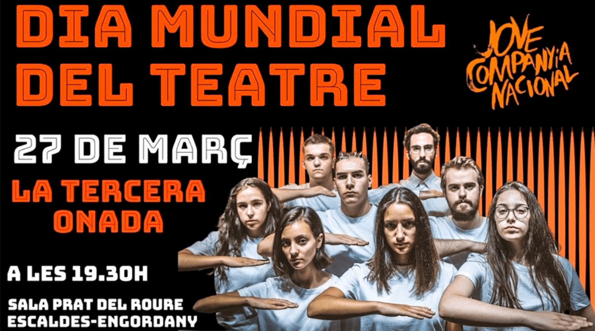 Cartell anunciador de l'obra 'La tercera onada'.