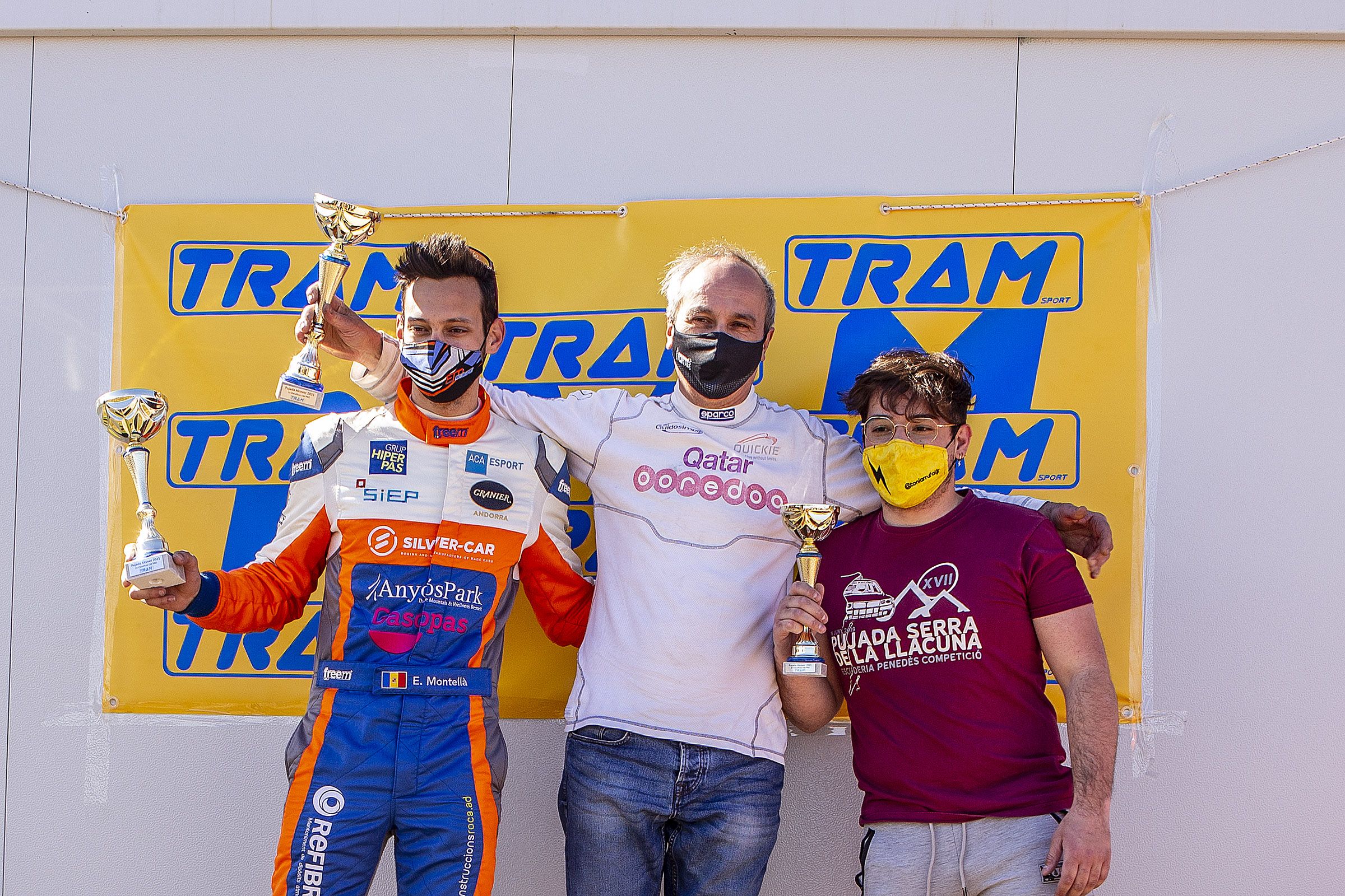 Una imatge del podi de la Pujada Alcover.