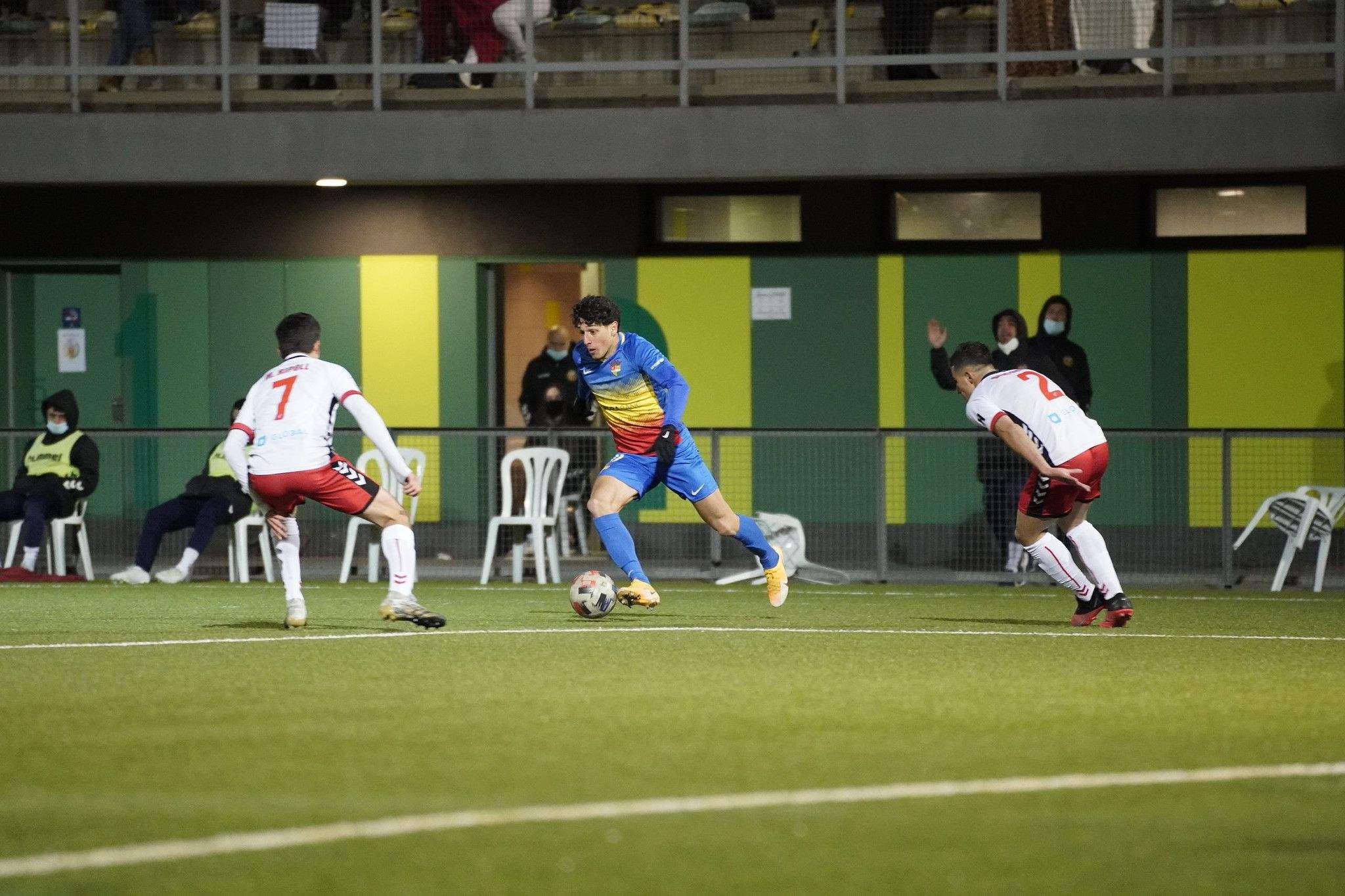 Un instant del partit del passat dissabte contra L'Hospitalet.