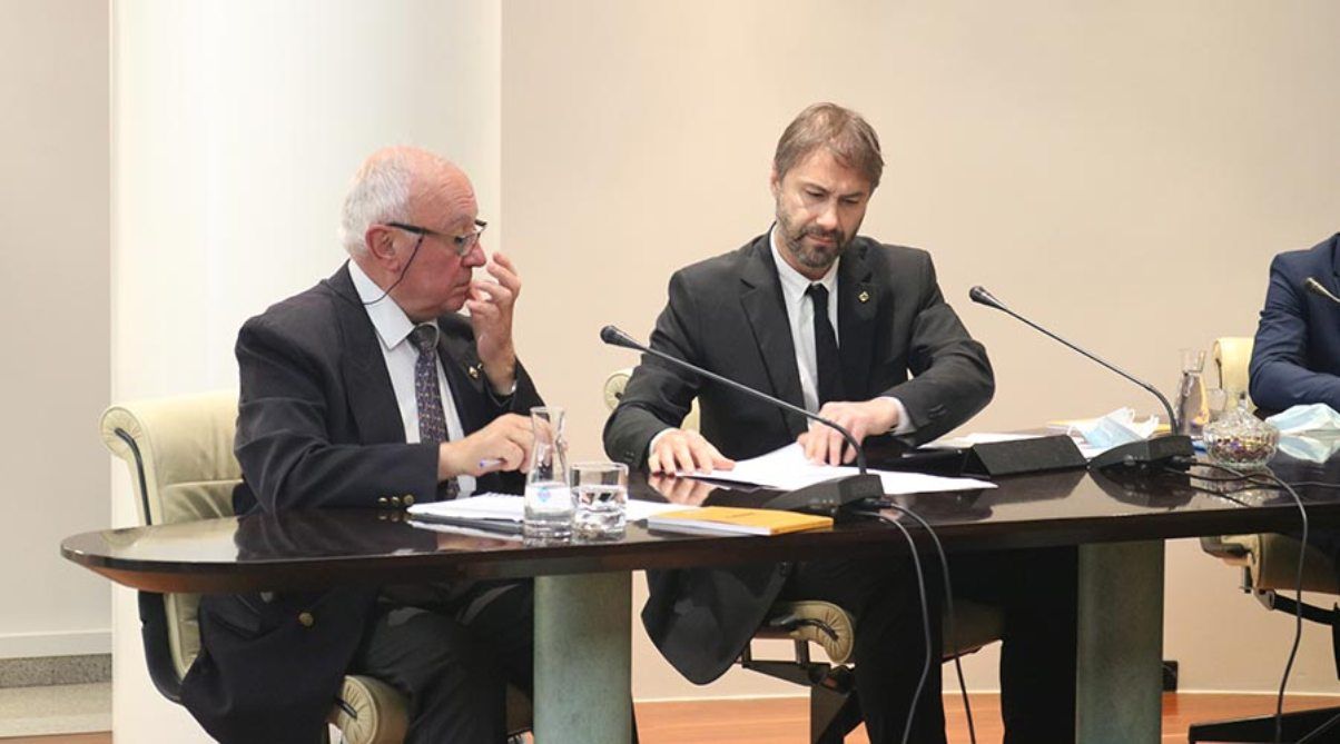 Els consellers socialdemòcrates al comú dEncamp, Enric Riba i David Rios.