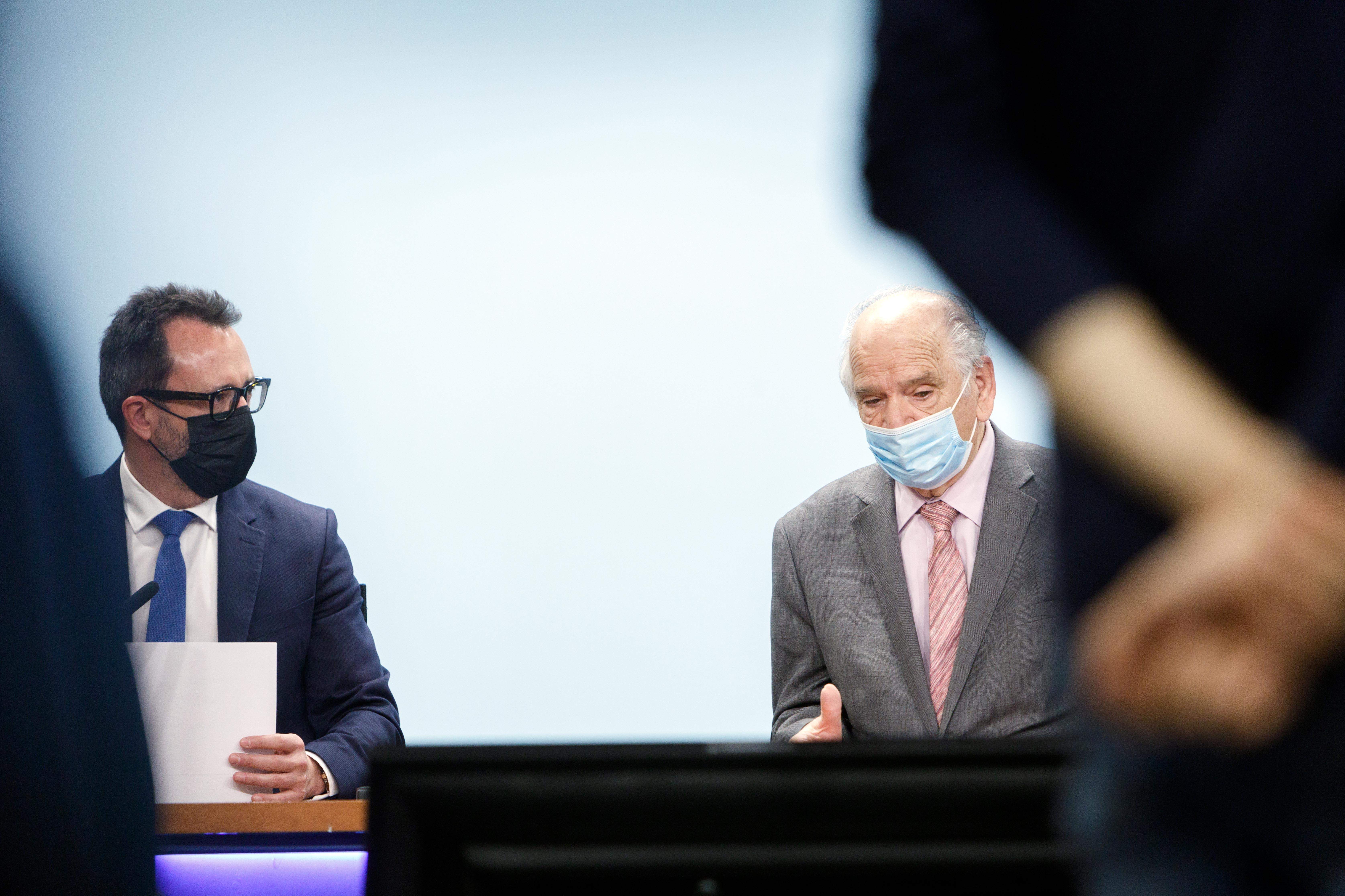 Victor Filloy i Josep Rodríguez durant la compareixença per explicar el contingut del conveni.