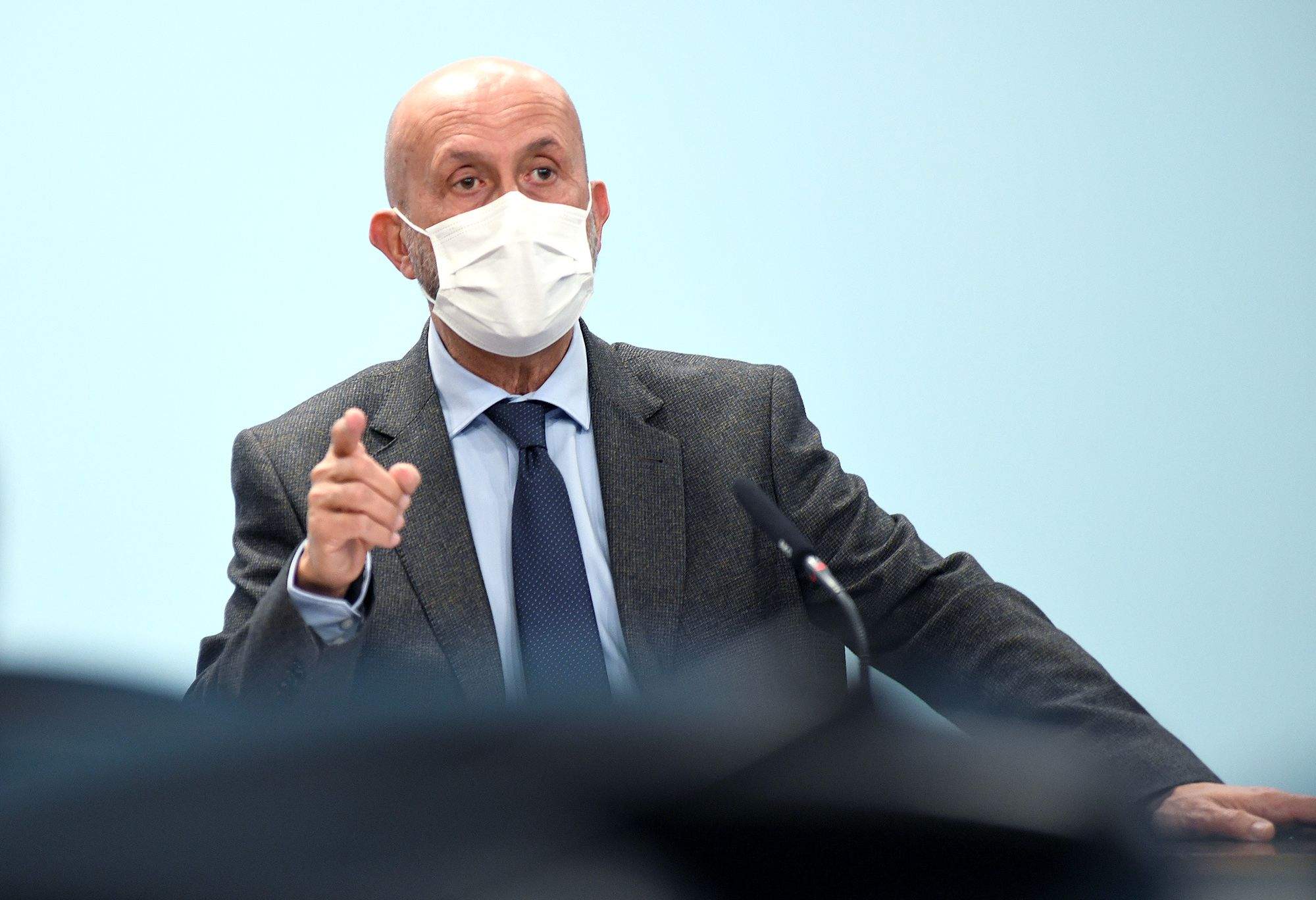 Joan Martínez Benazet durant la compareixença d'aquest dimecres.