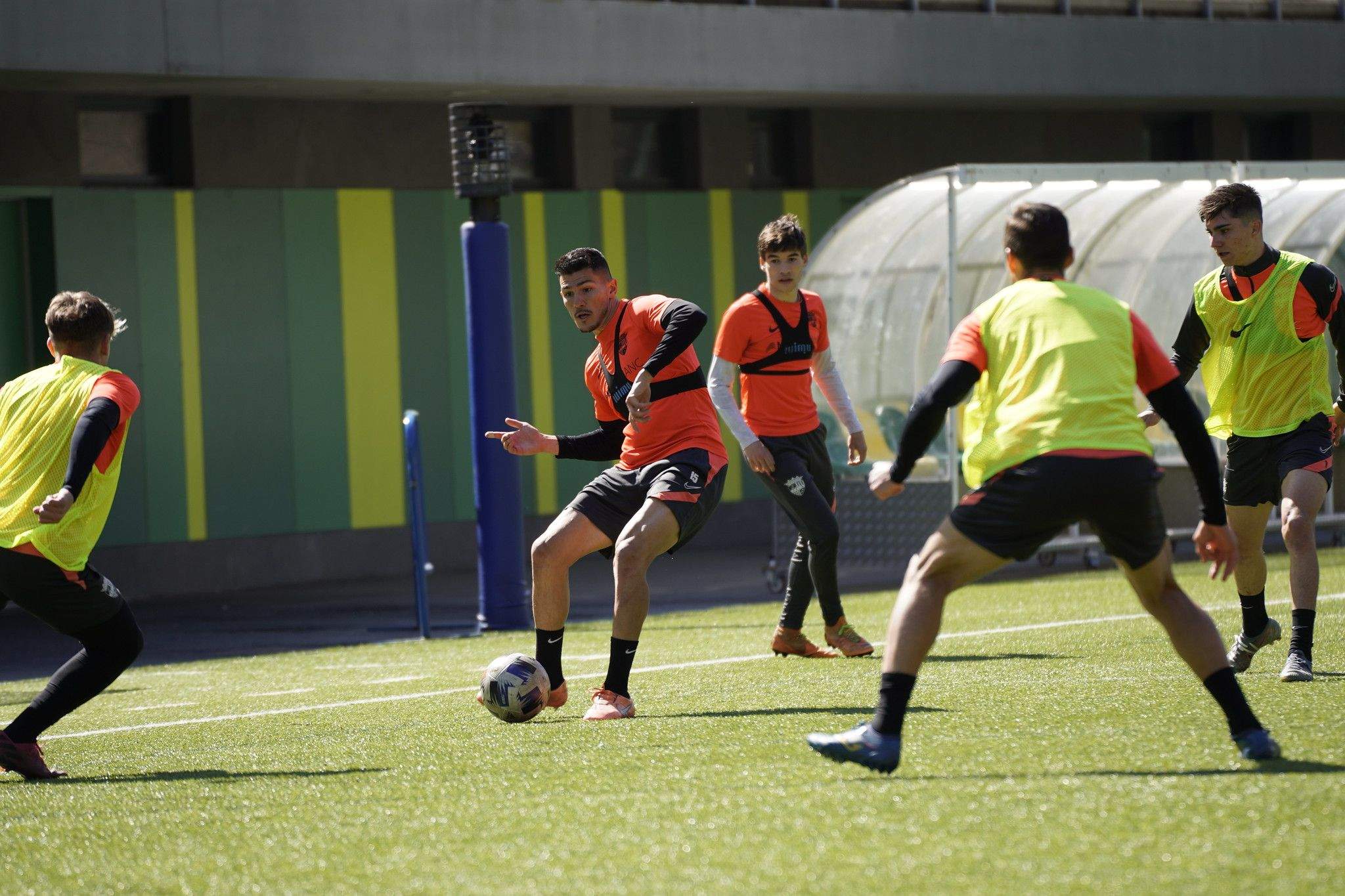 Un dels entrenaments d'aquesta setmana a Prada de Moles.
