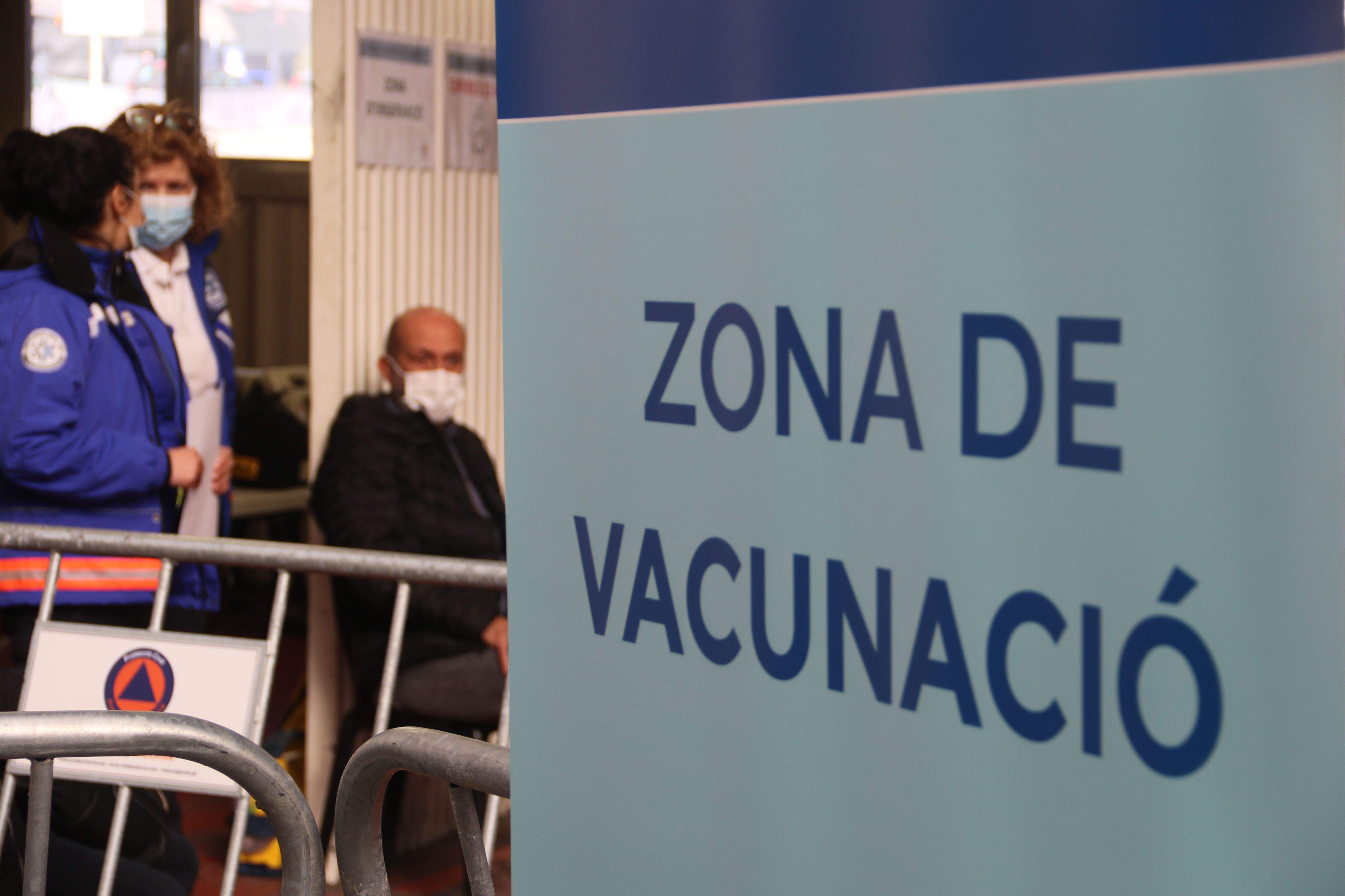 El ministre de Salut el dia que es va anar a vacunar, just després de rebre la injecció.