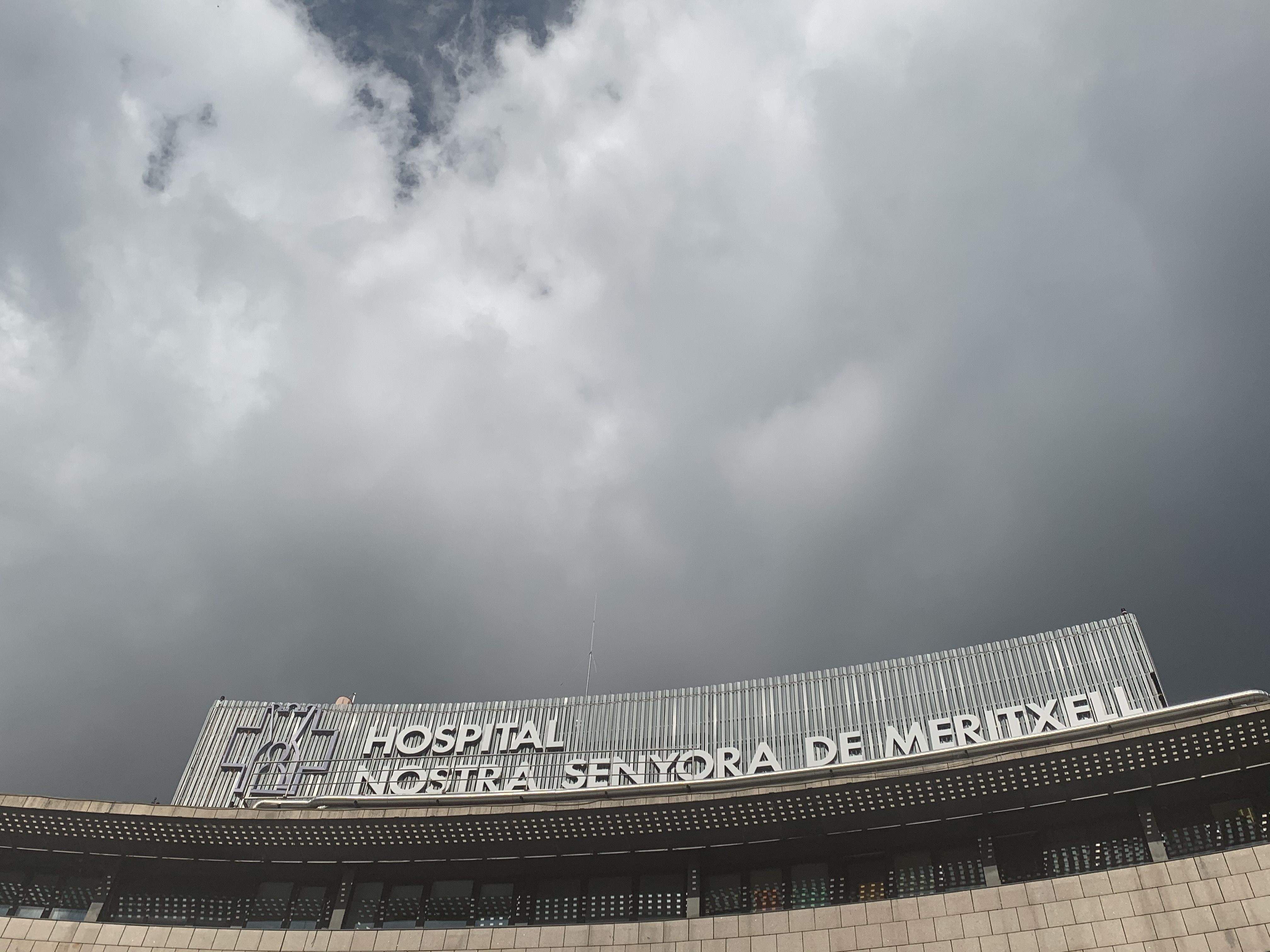 Una imatge del rètol de l'hospital.