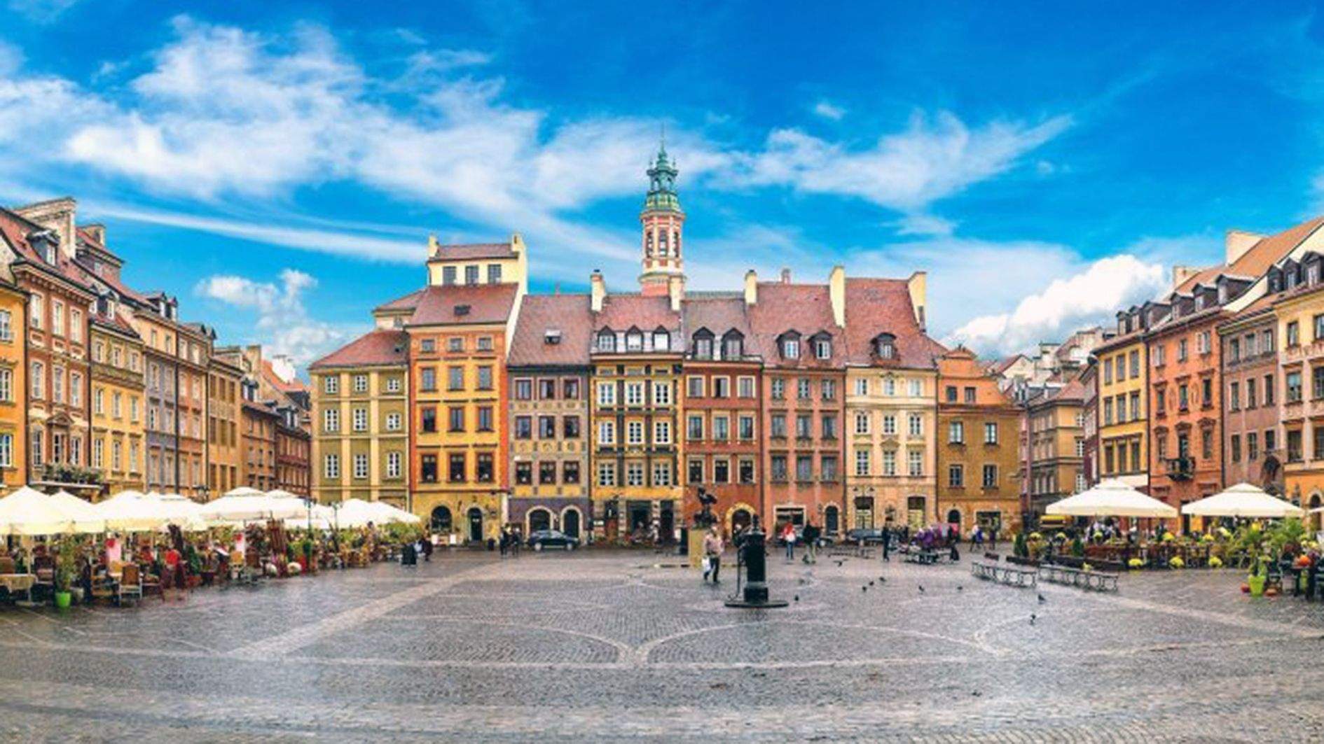 Una imatge de la plaça del mercat de Varsòvia, un dels llocs referents de la capital polonesa.