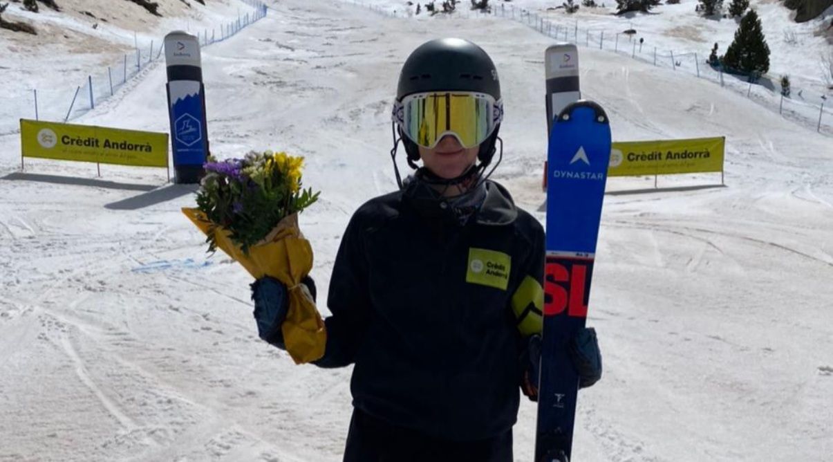 Íria Medina campiona d'Andorra d'eslàlom.