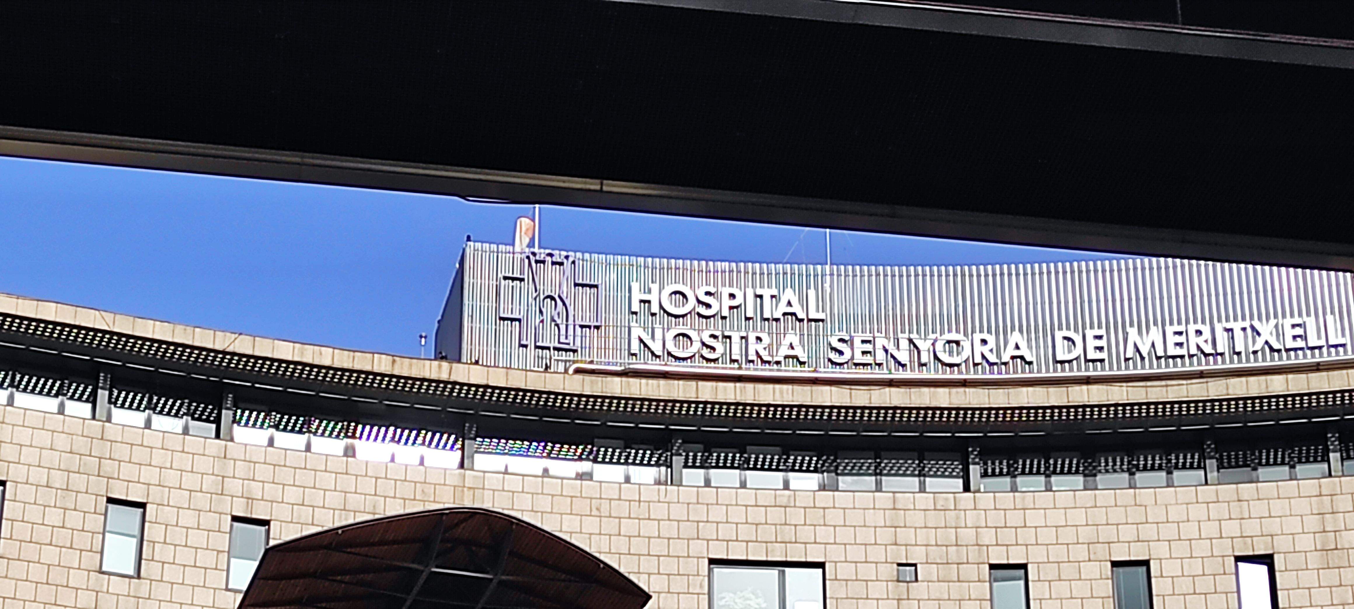 Façana de l'hospital Nostra Senyora de Meritxell.