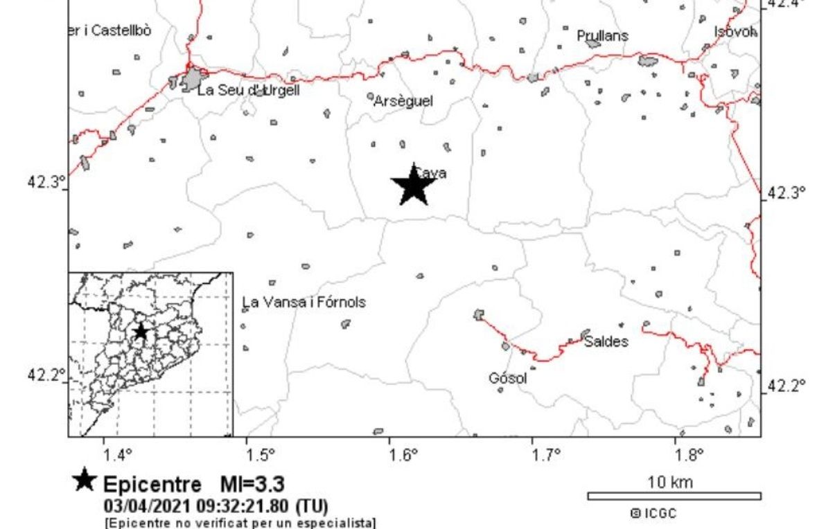 L'epicentre s'ha situat a la població de Cava.