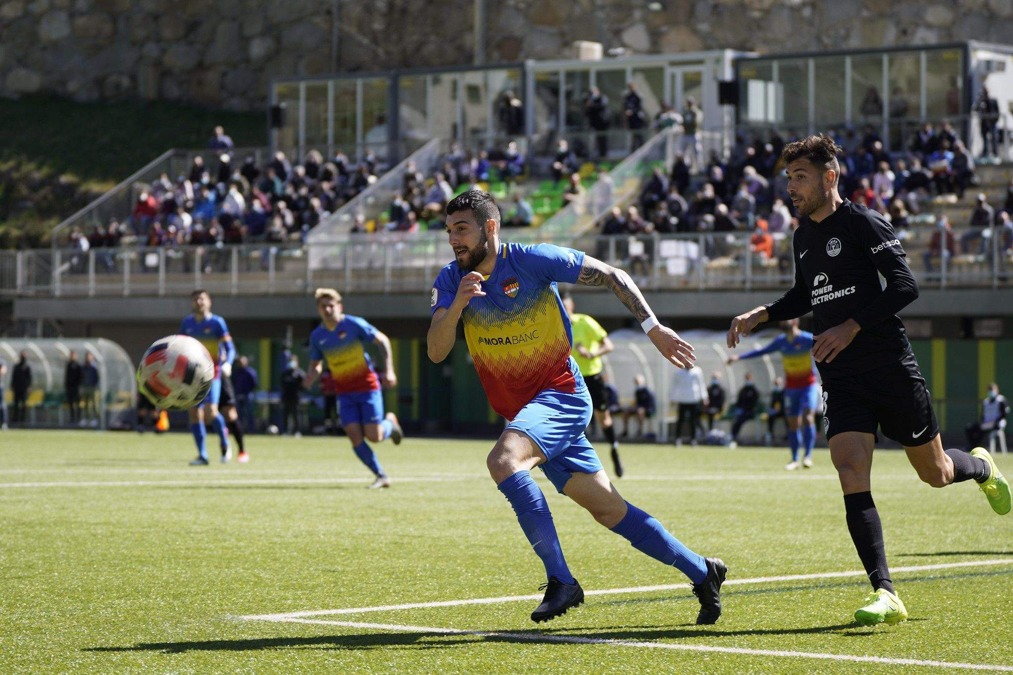 Un instant del partit entre Andorra i Ibiza-Eivissa.