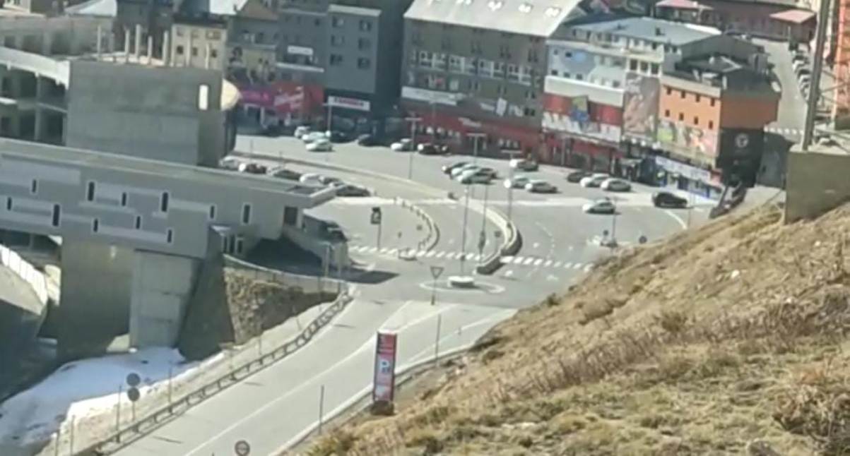 Vista del Pas de la Casa aquest dilluns.