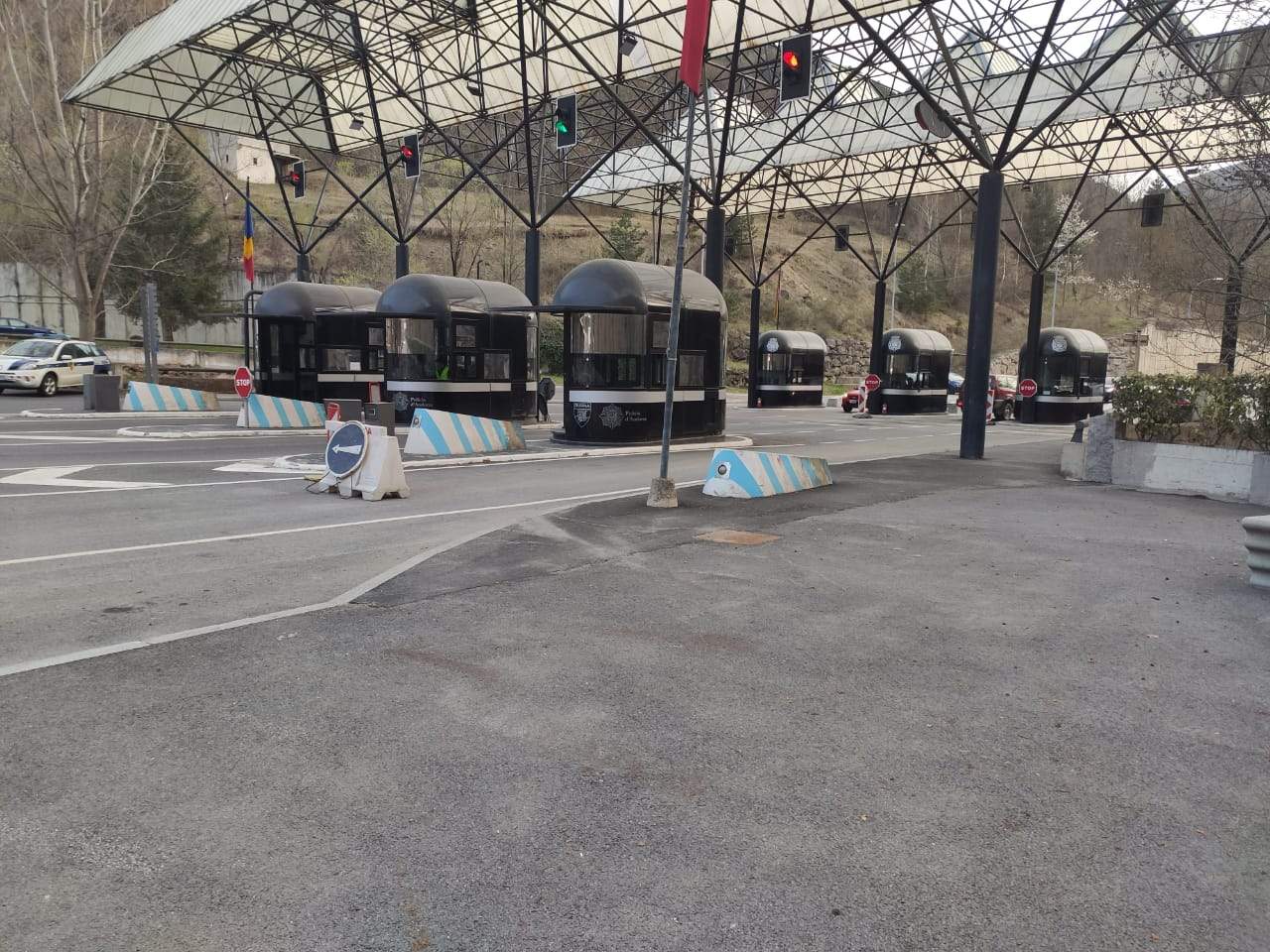 Zona fronterera aquest passat dijous a la tarda.