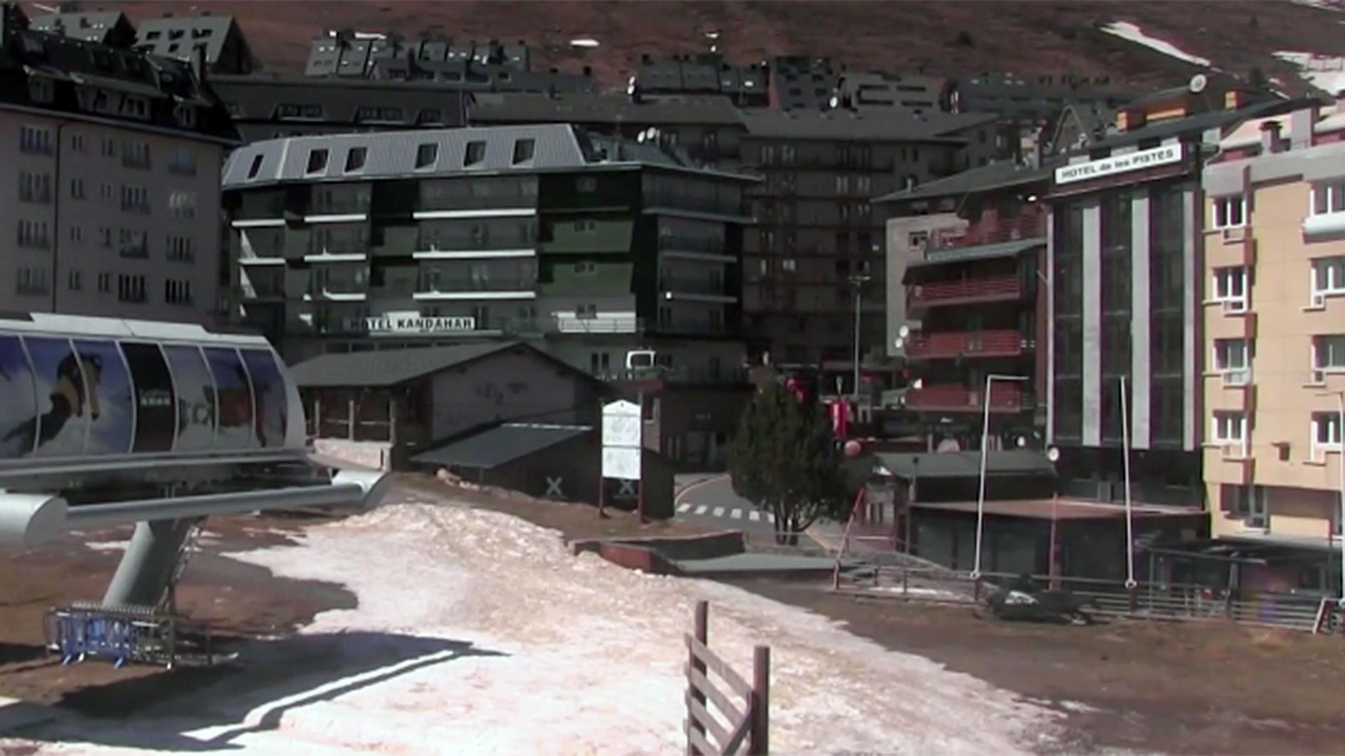 Una imatge d'aquest matí del Pas de la Casa.