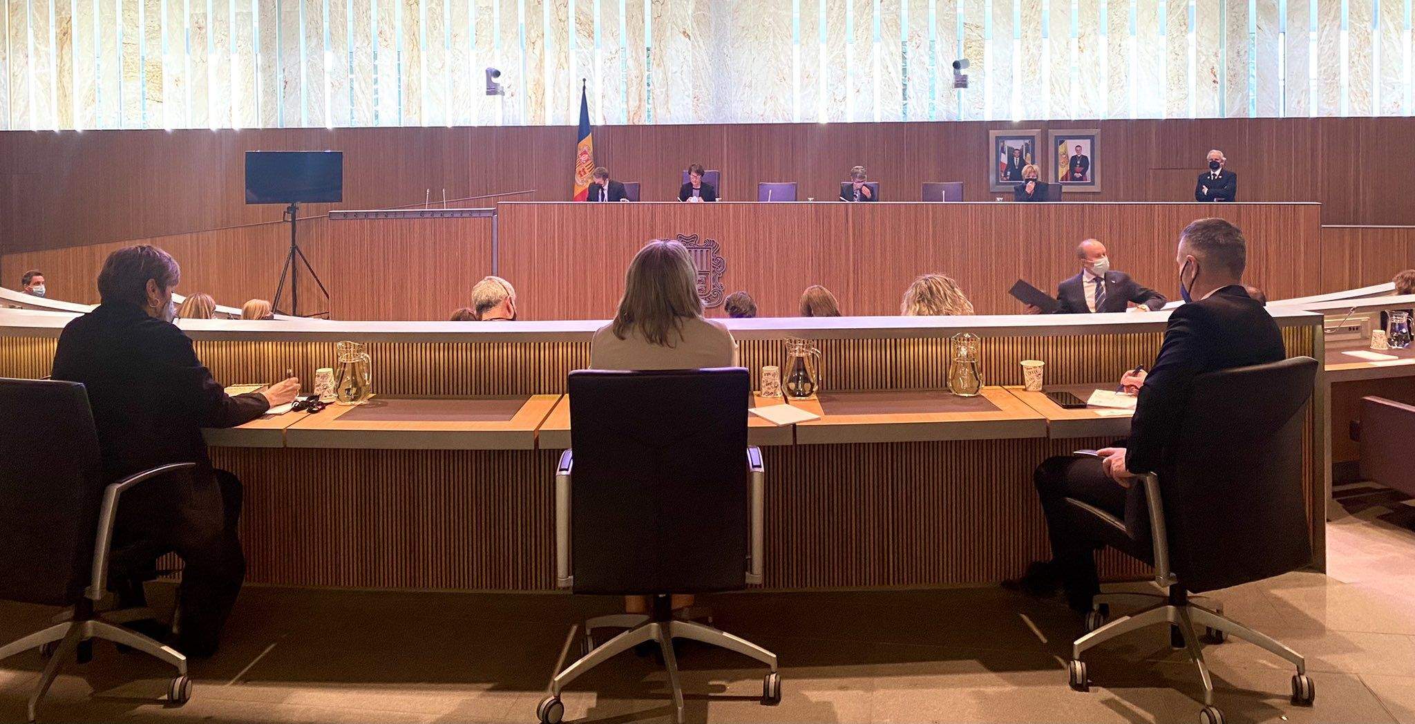 Un instant de la sessió de Consell General.